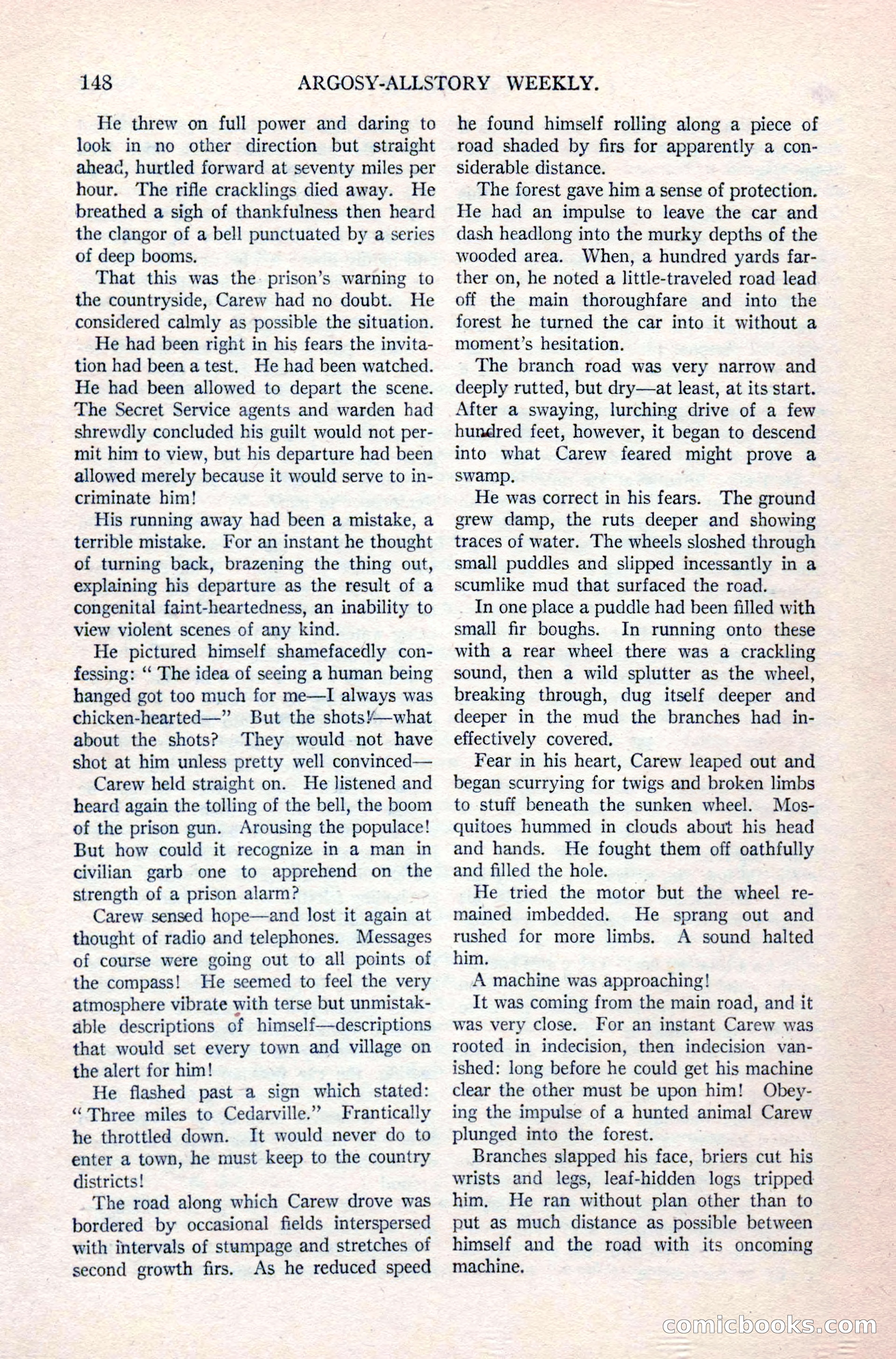 Argosy All-Story Weekly, April 24, 1926 — page 154 of 168