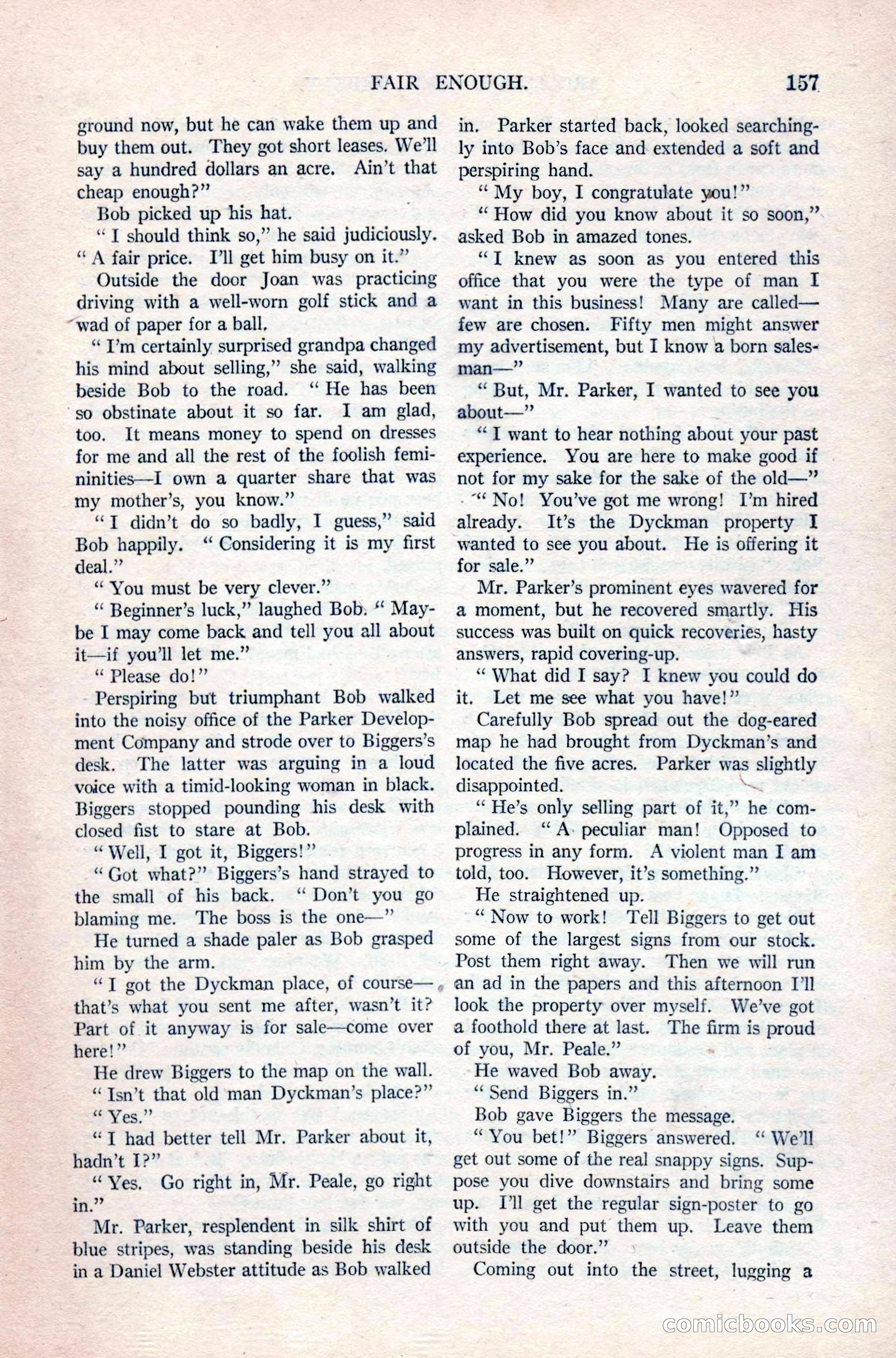 Argosy All-Story Weekly, April 24, 1926 — page 163 of 168