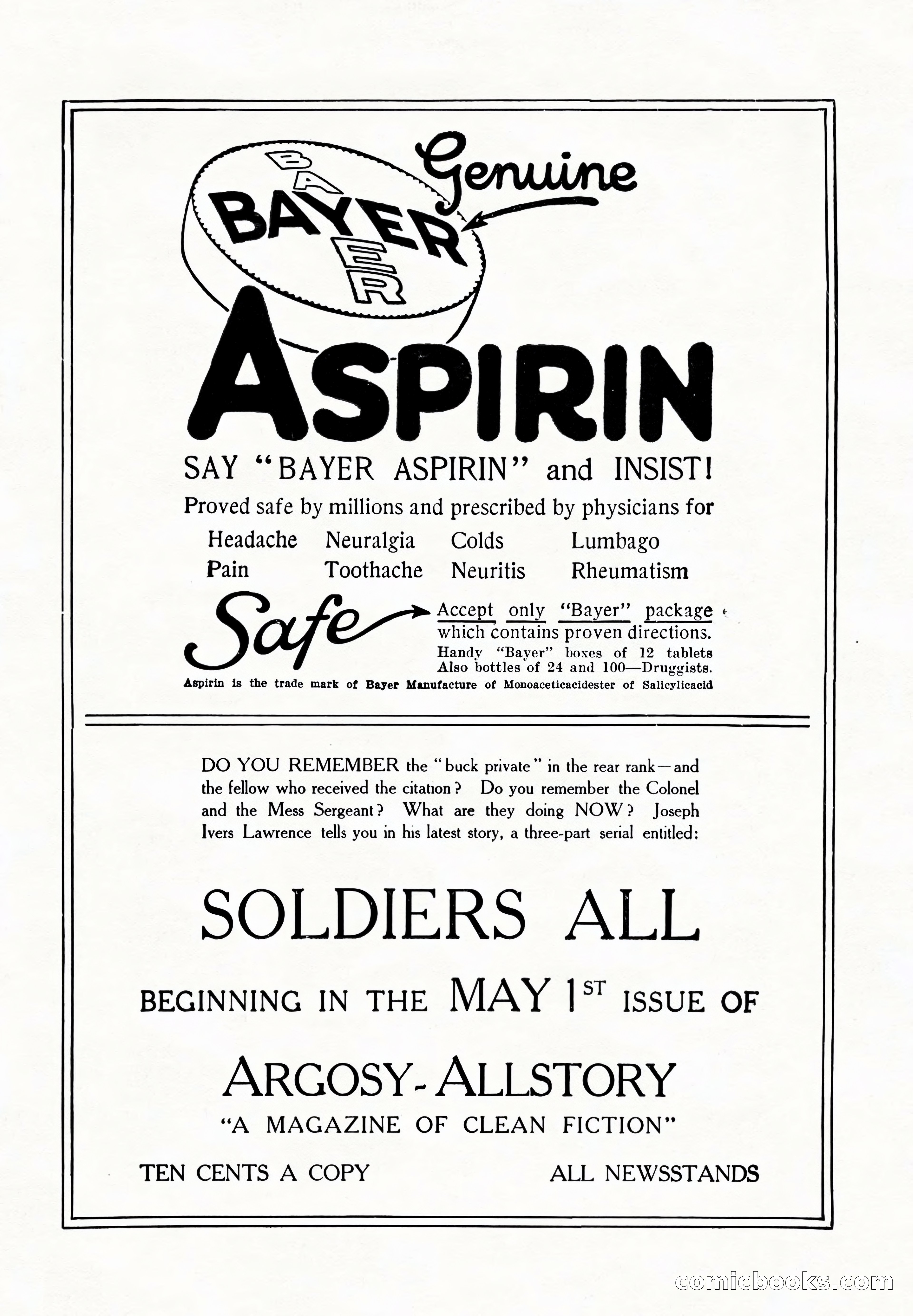 Argosy All-Story Weekly, April 24, 1926 — page 167 of 168