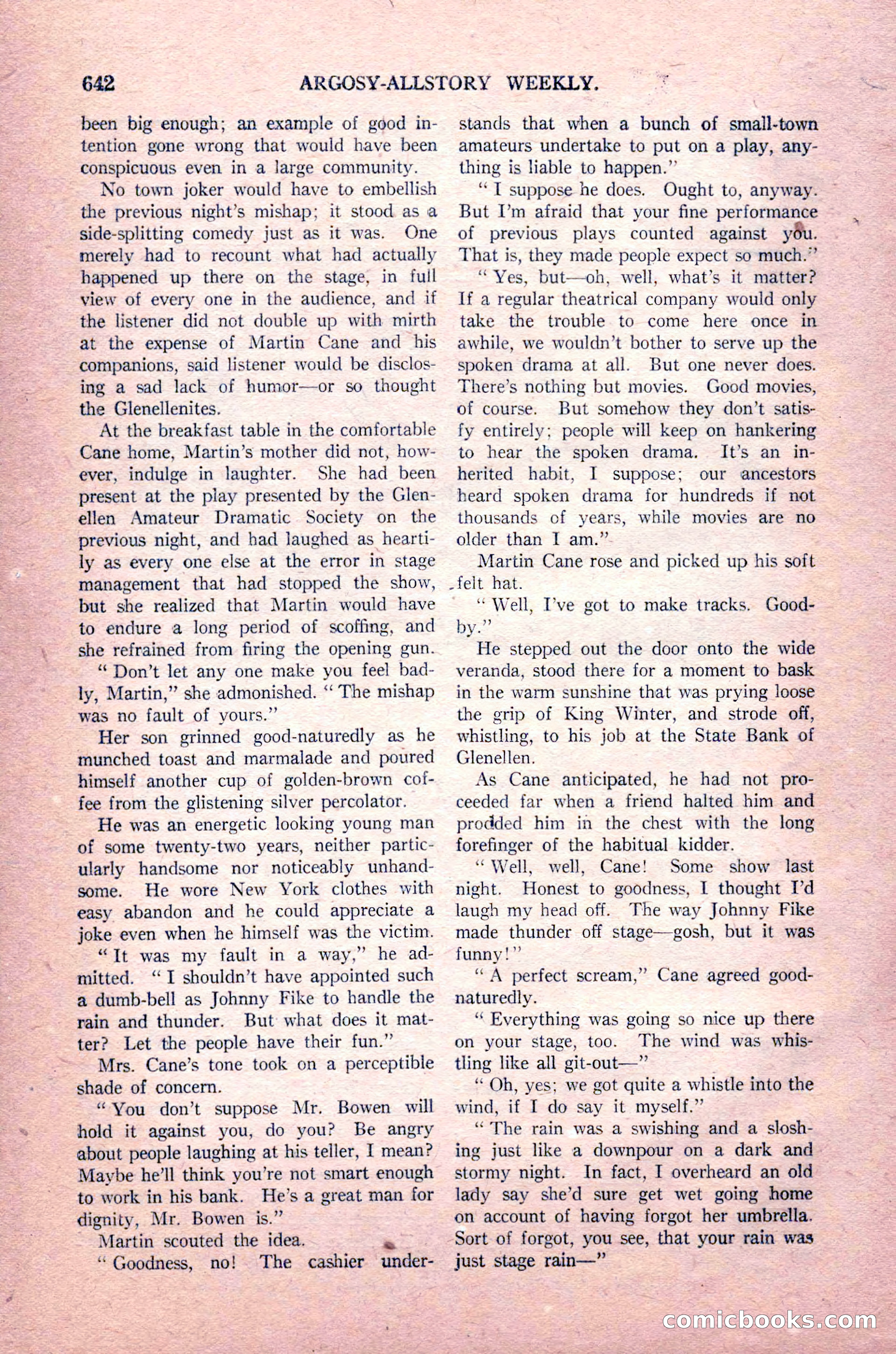 Argosy All-Story Weekly, August 14, 1926 — page 8 of 168