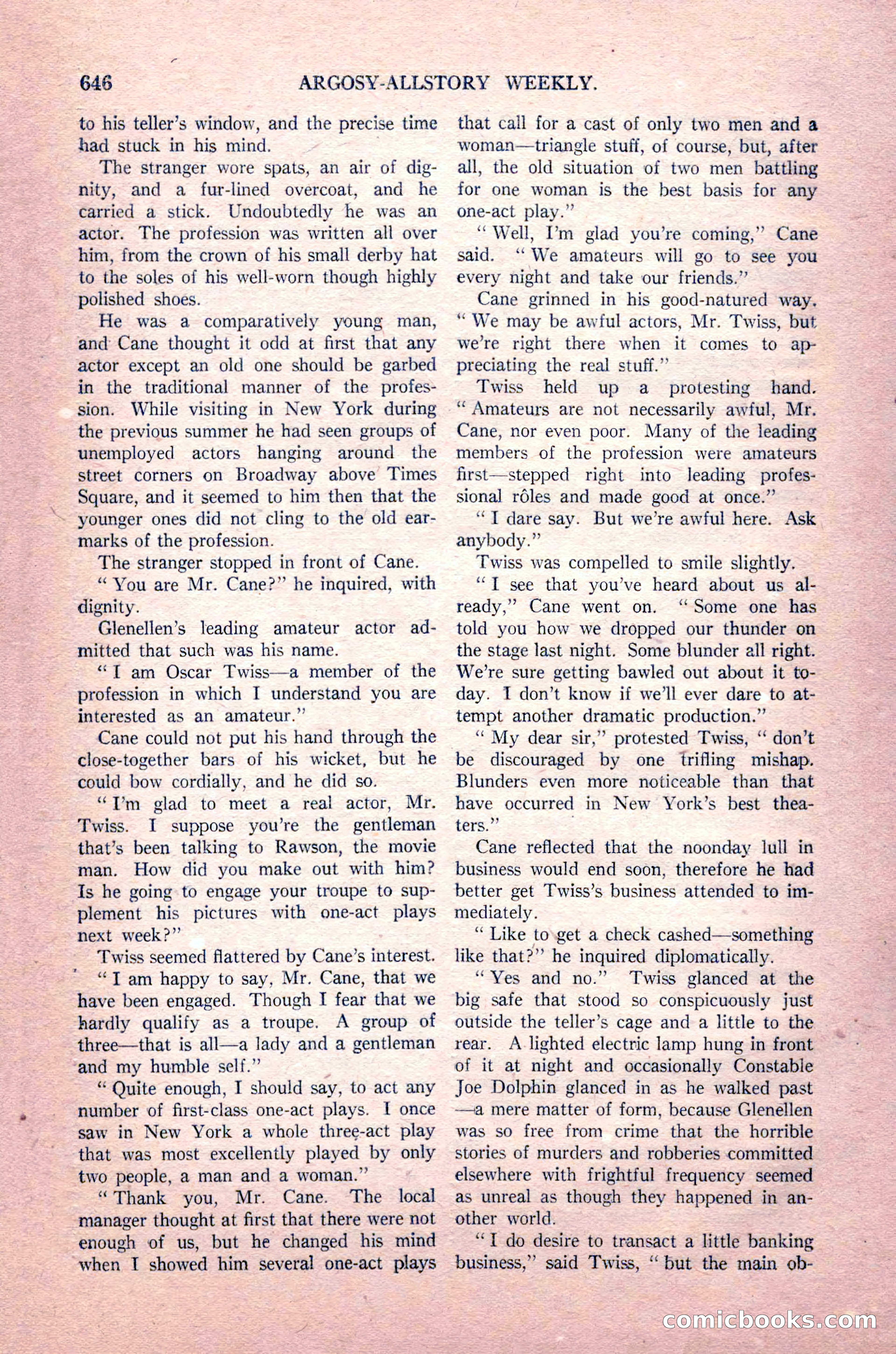 Argosy All-Story Weekly, August 14, 1926 — page 12 of 168