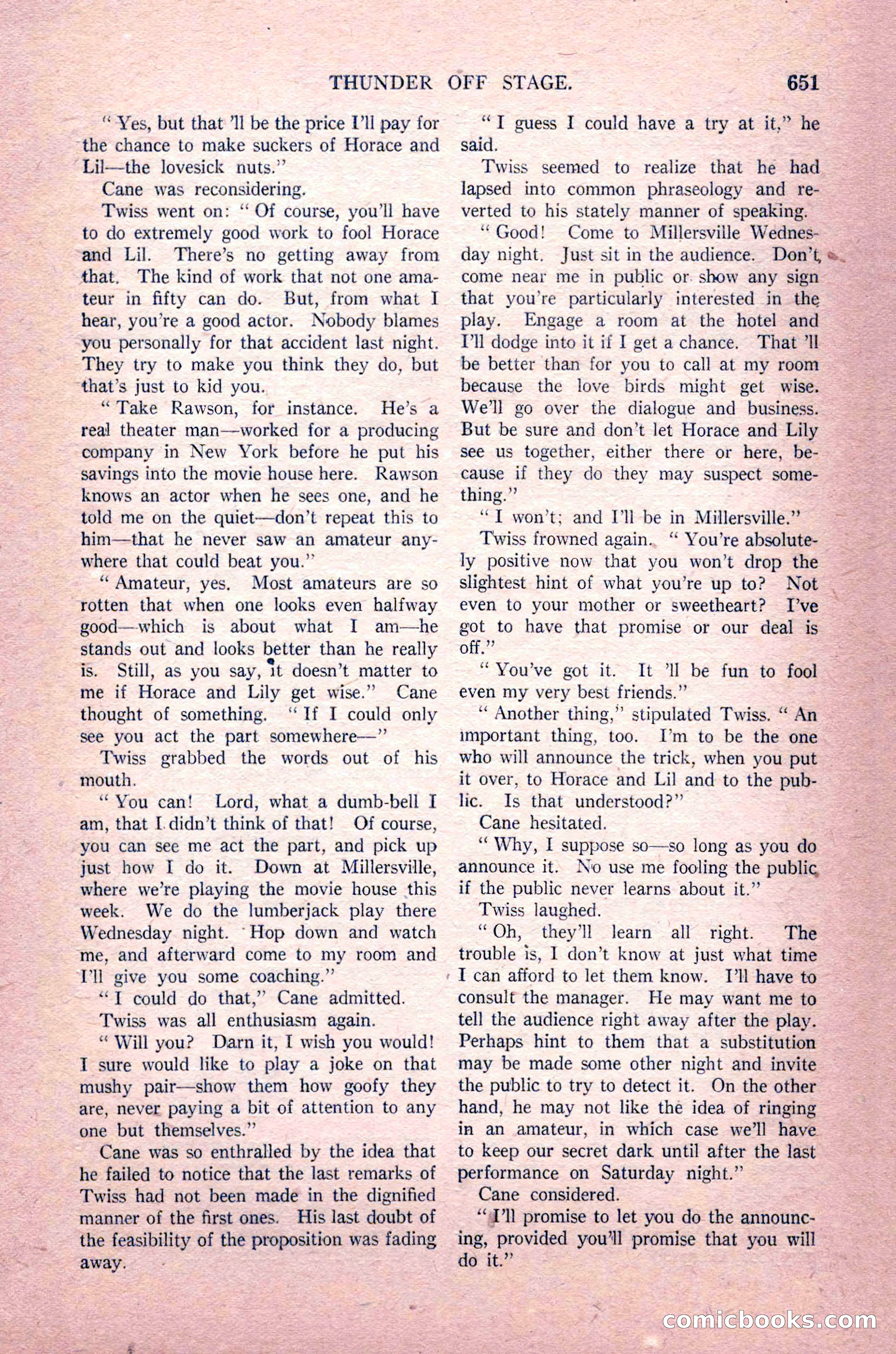 Argosy All-Story Weekly, August 14, 1926 — page 17 of 168