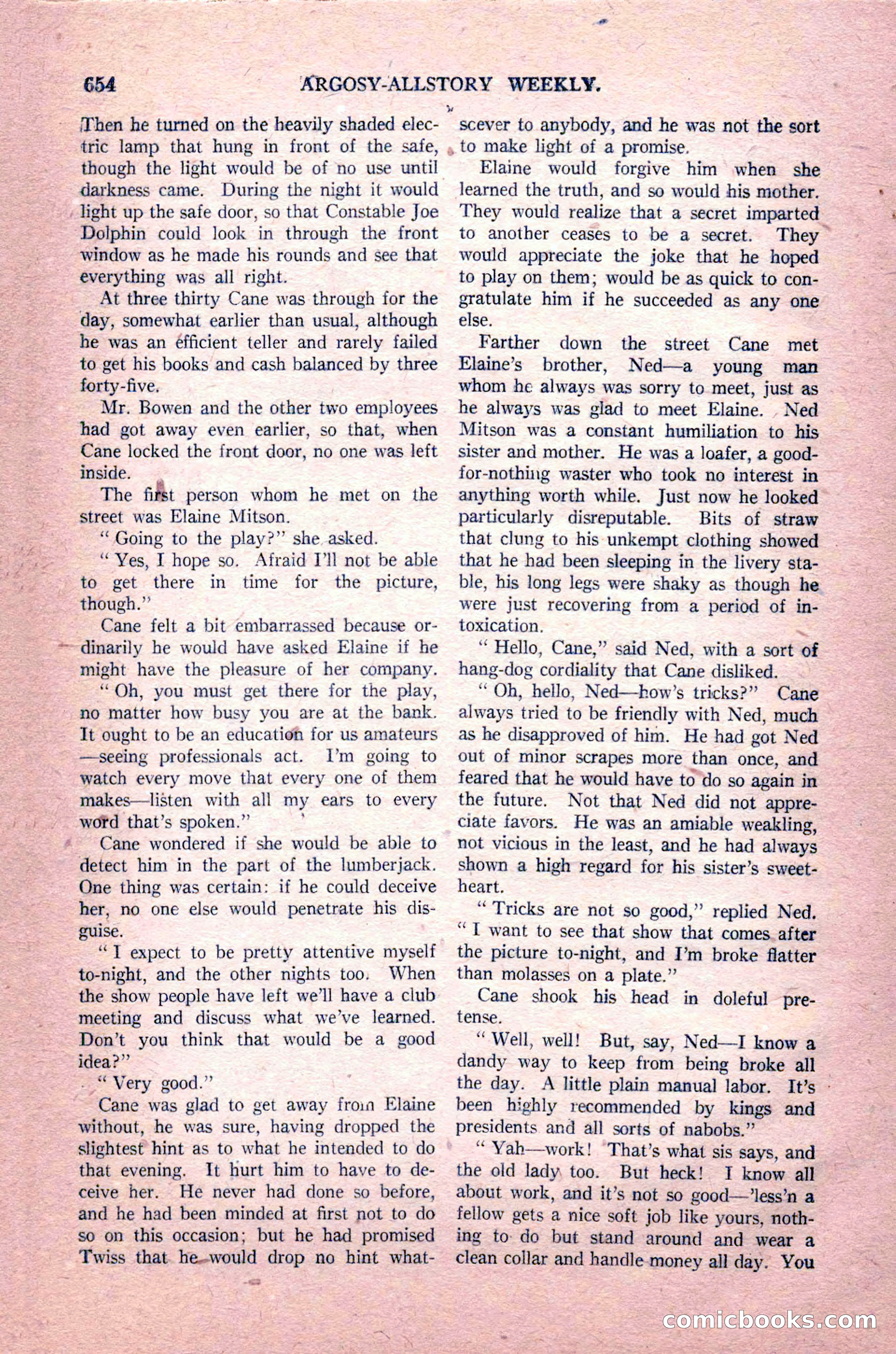 Argosy All-Story Weekly, August 14, 1926 — page 20 of 168