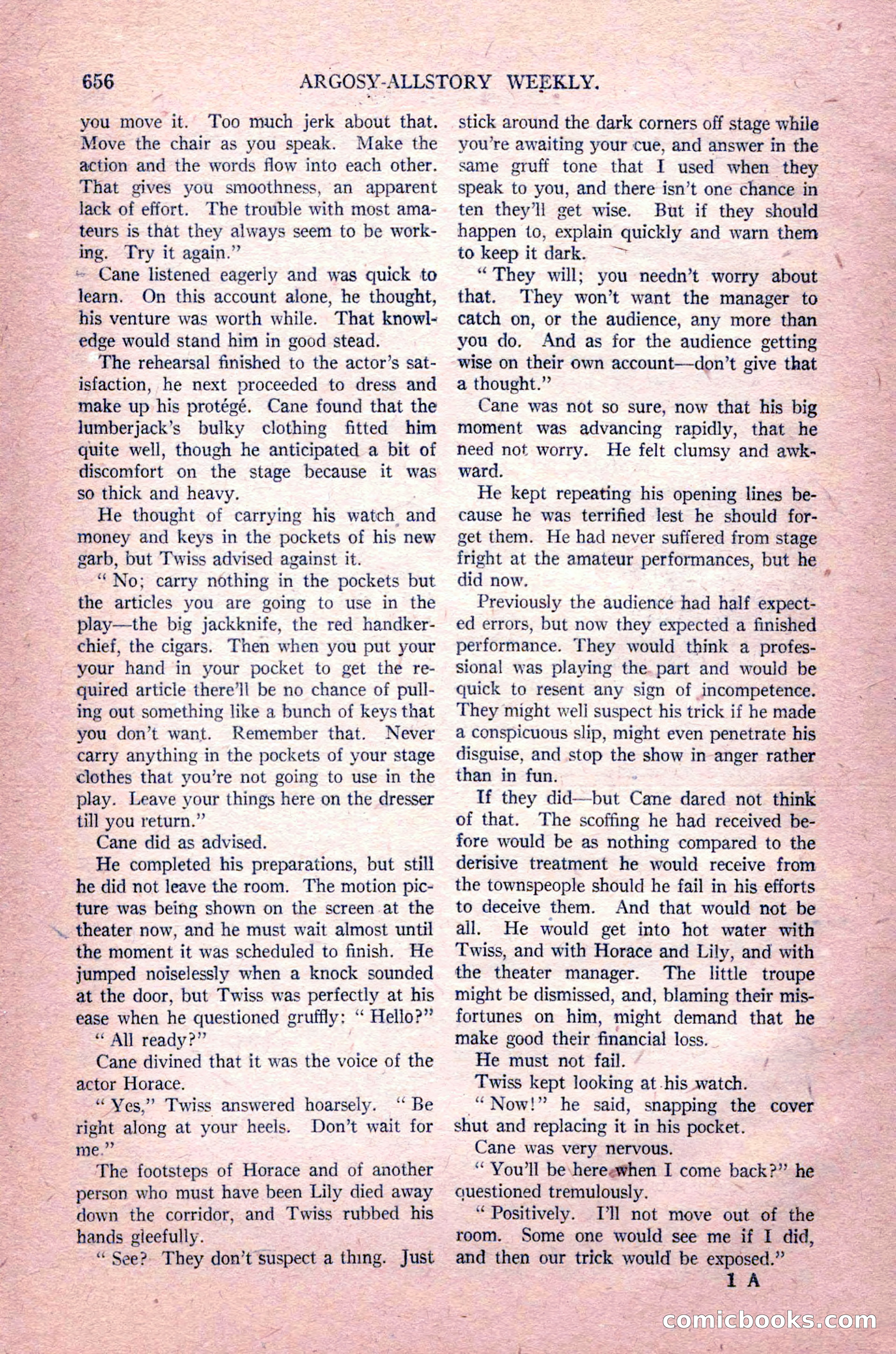Argosy All-Story Weekly, August 14, 1926 — page 22 of 168