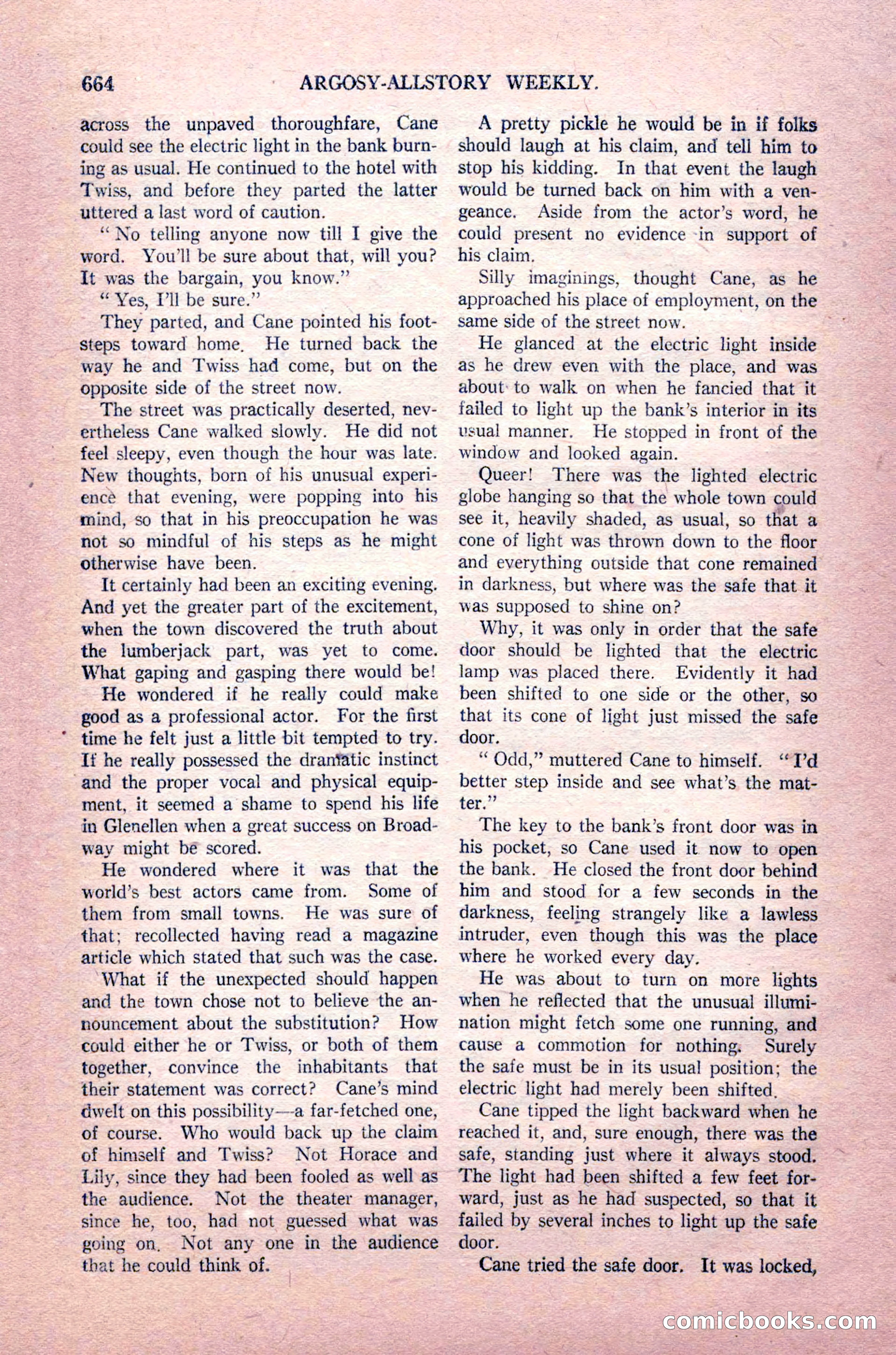 Argosy All-Story Weekly, August 14, 1926 — page 30 of 168