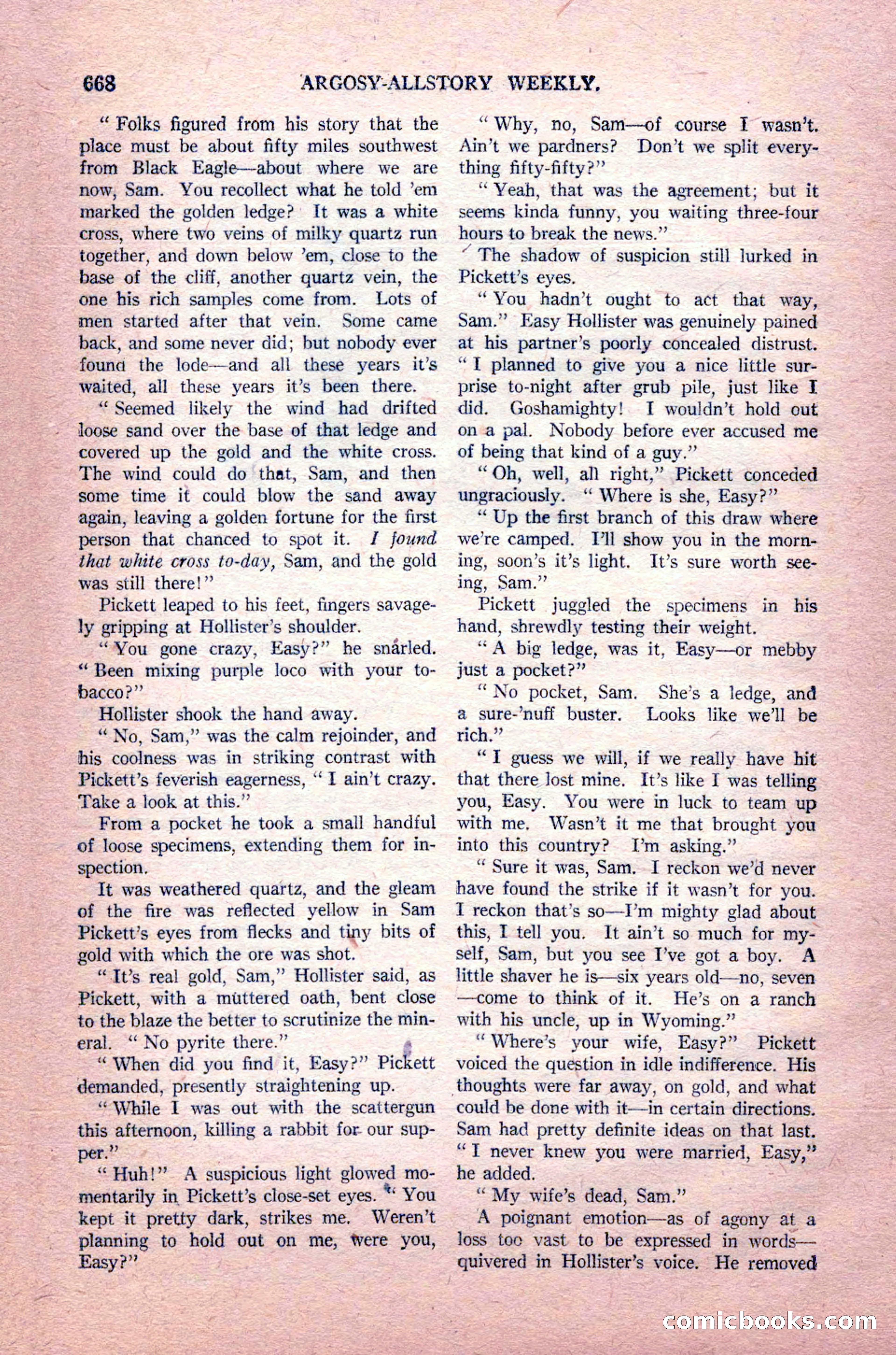 Argosy All-Story Weekly, August 14, 1926 — page 34 of 168