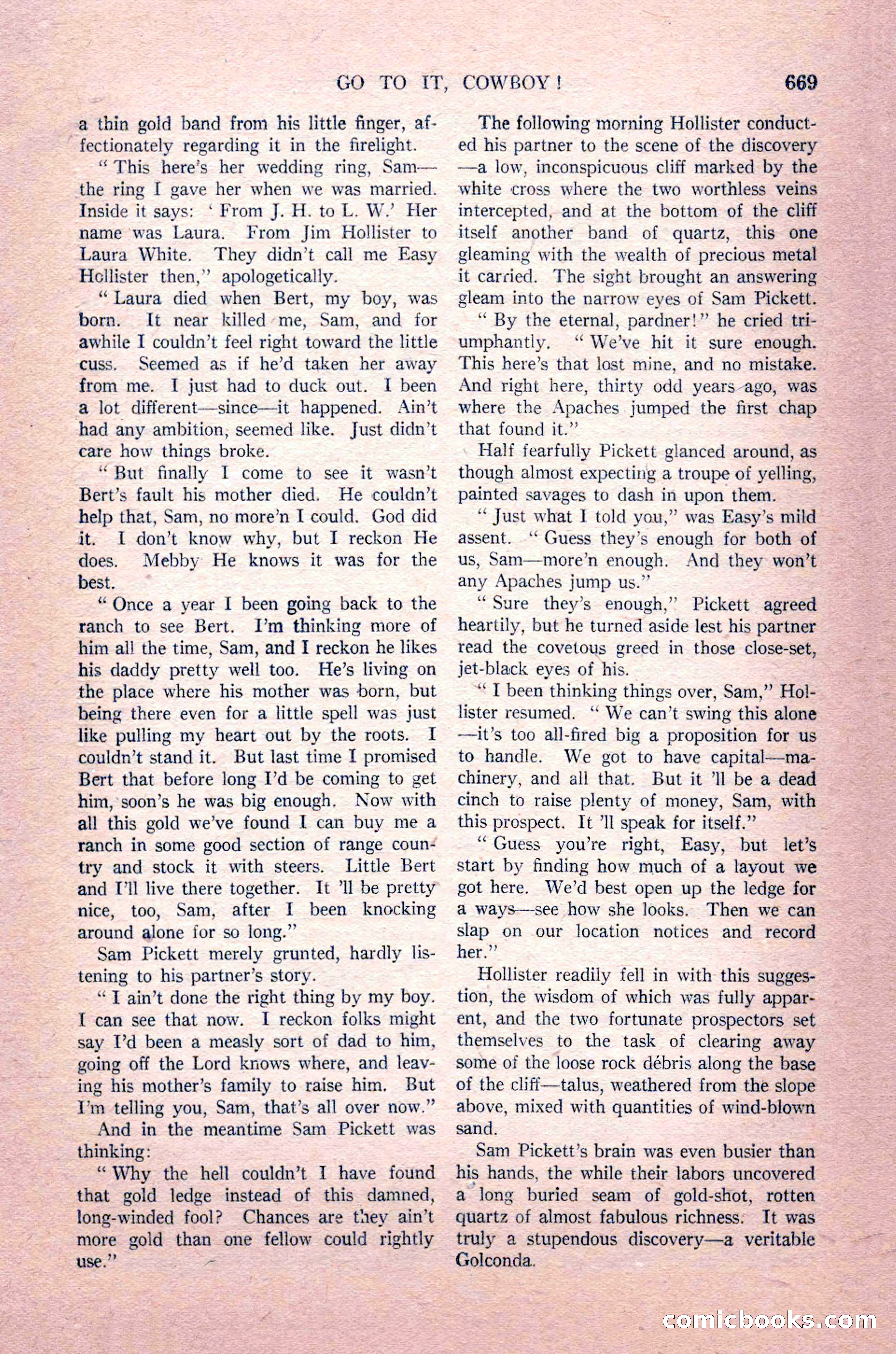 Argosy All-Story Weekly, August 14, 1926 — page 35 of 168