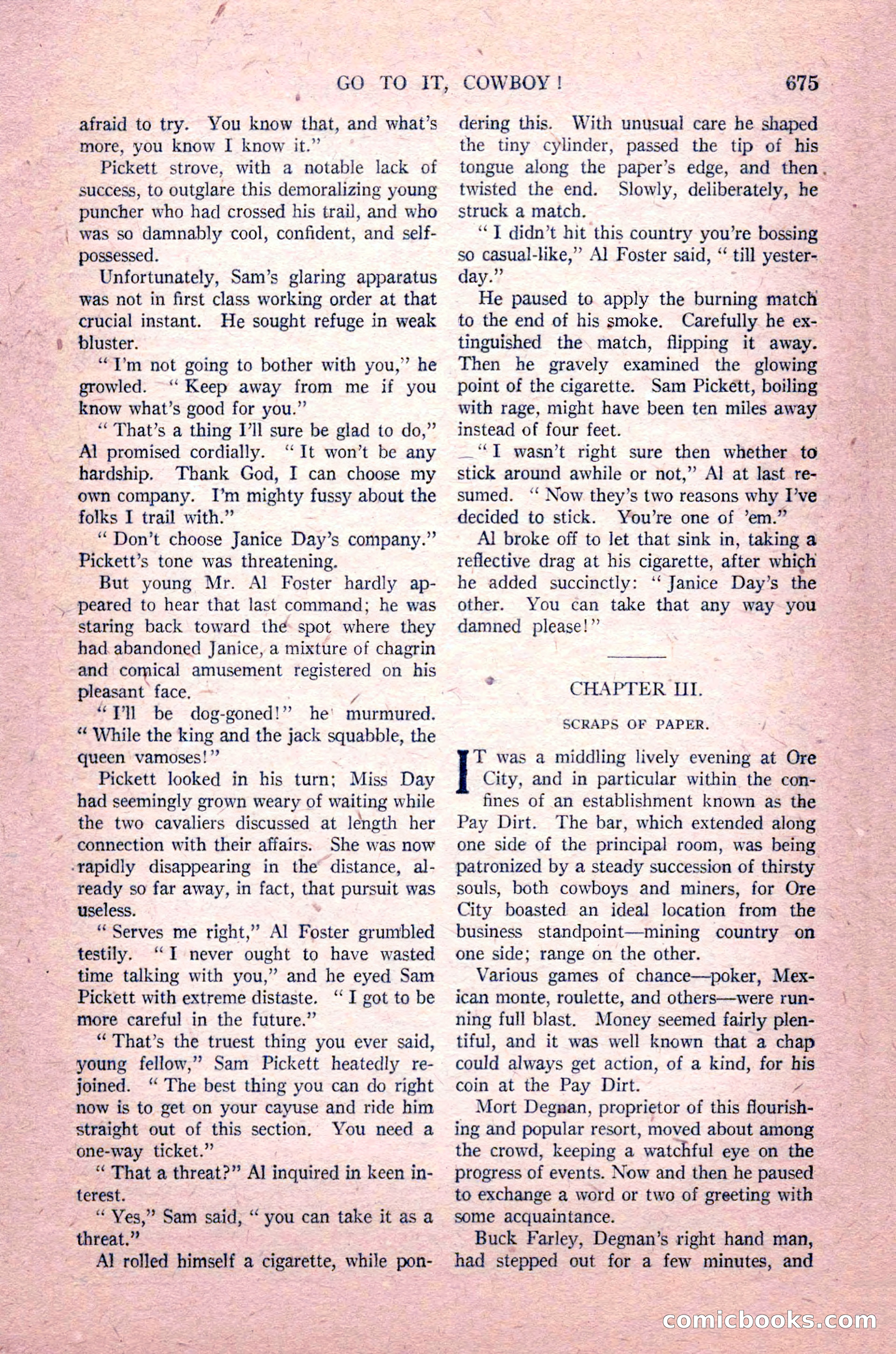 Argosy All-Story Weekly, August 14, 1926 — page 41 of 168