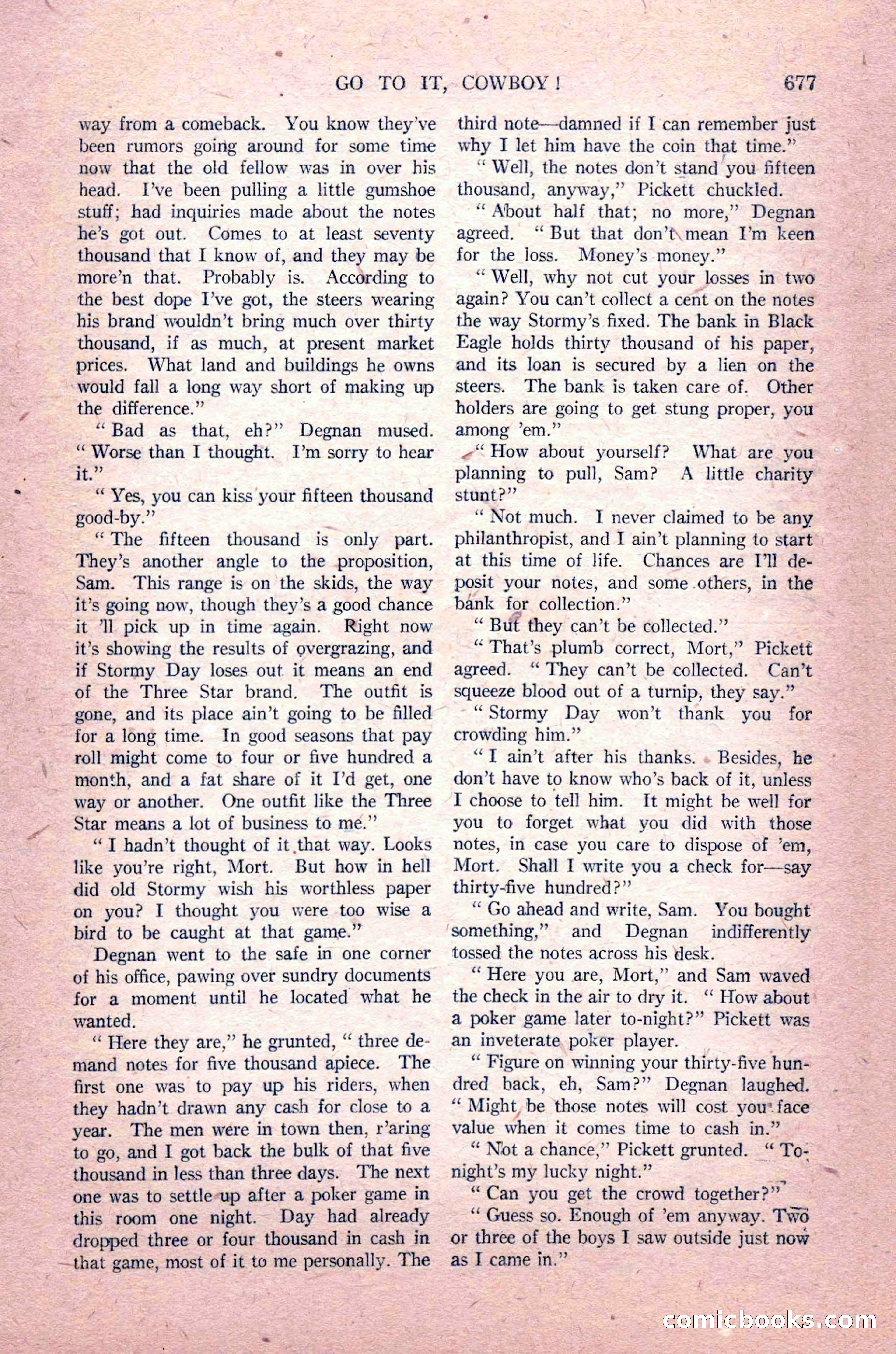 Argosy All-Story Weekly, August 14, 1926 — page 43 of 168