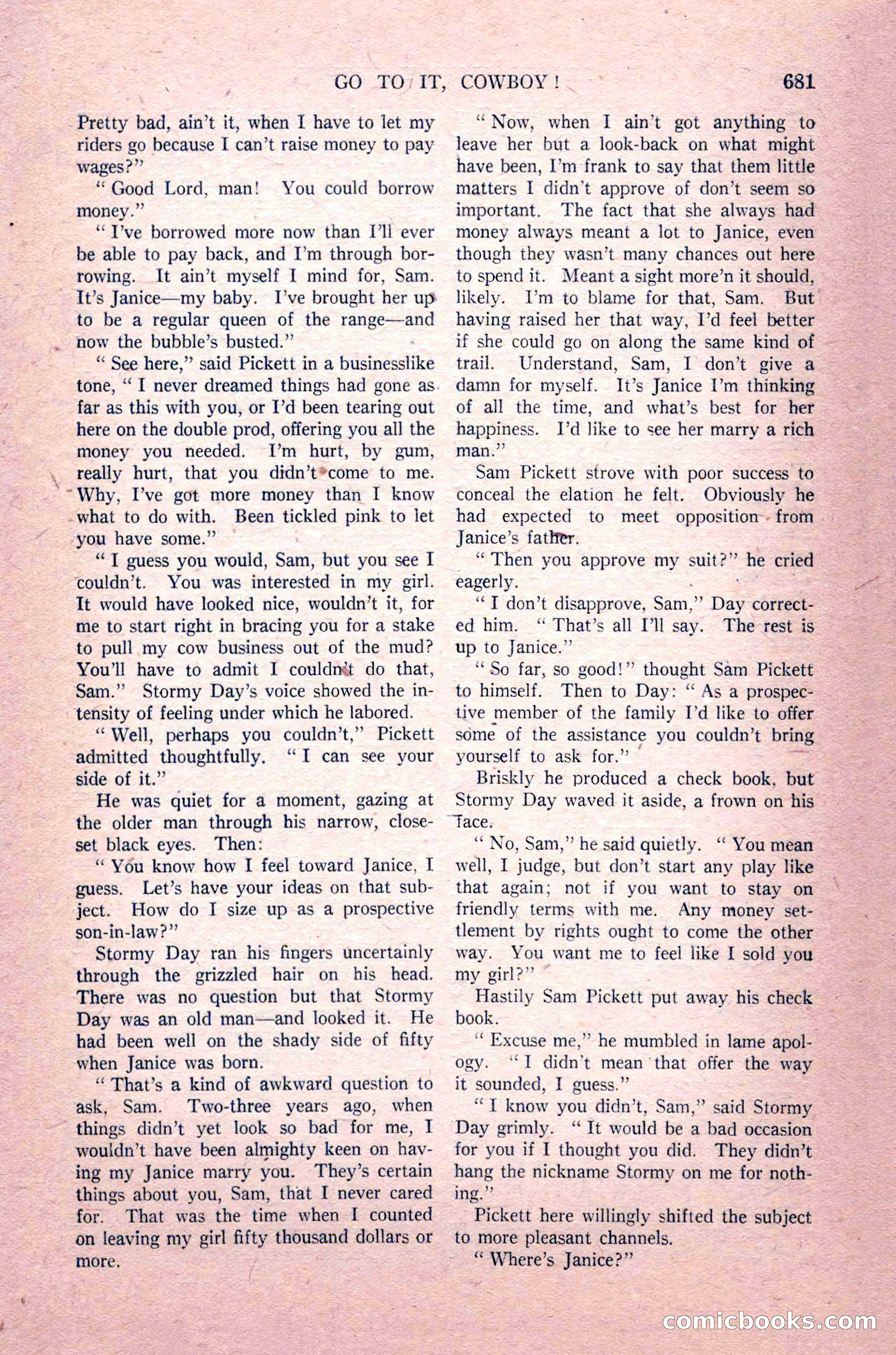 Argosy All-Story Weekly, August 14, 1926 — page 47 of 168