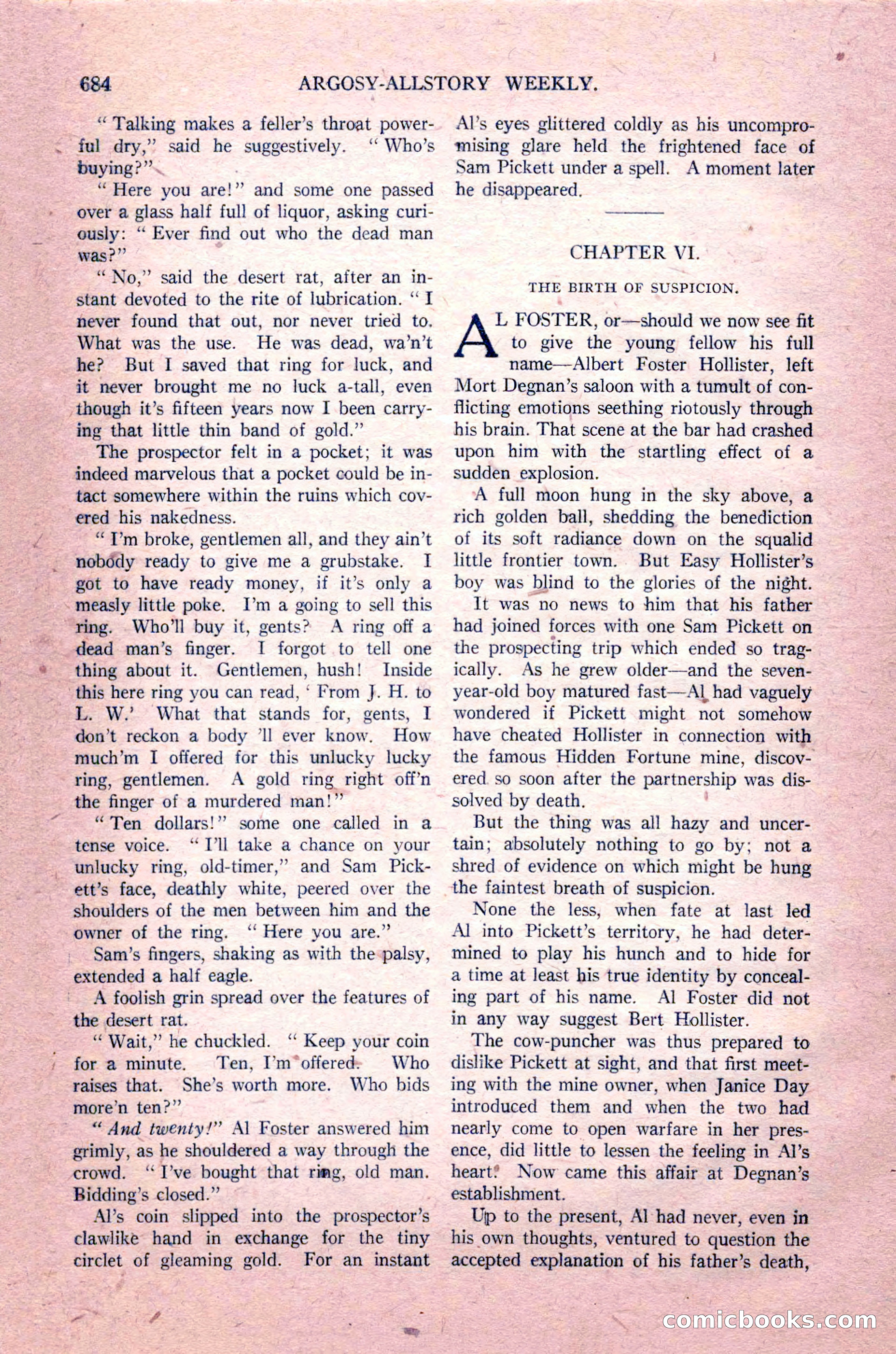 Argosy All-Story Weekly, August 14, 1926 — page 50 of 168