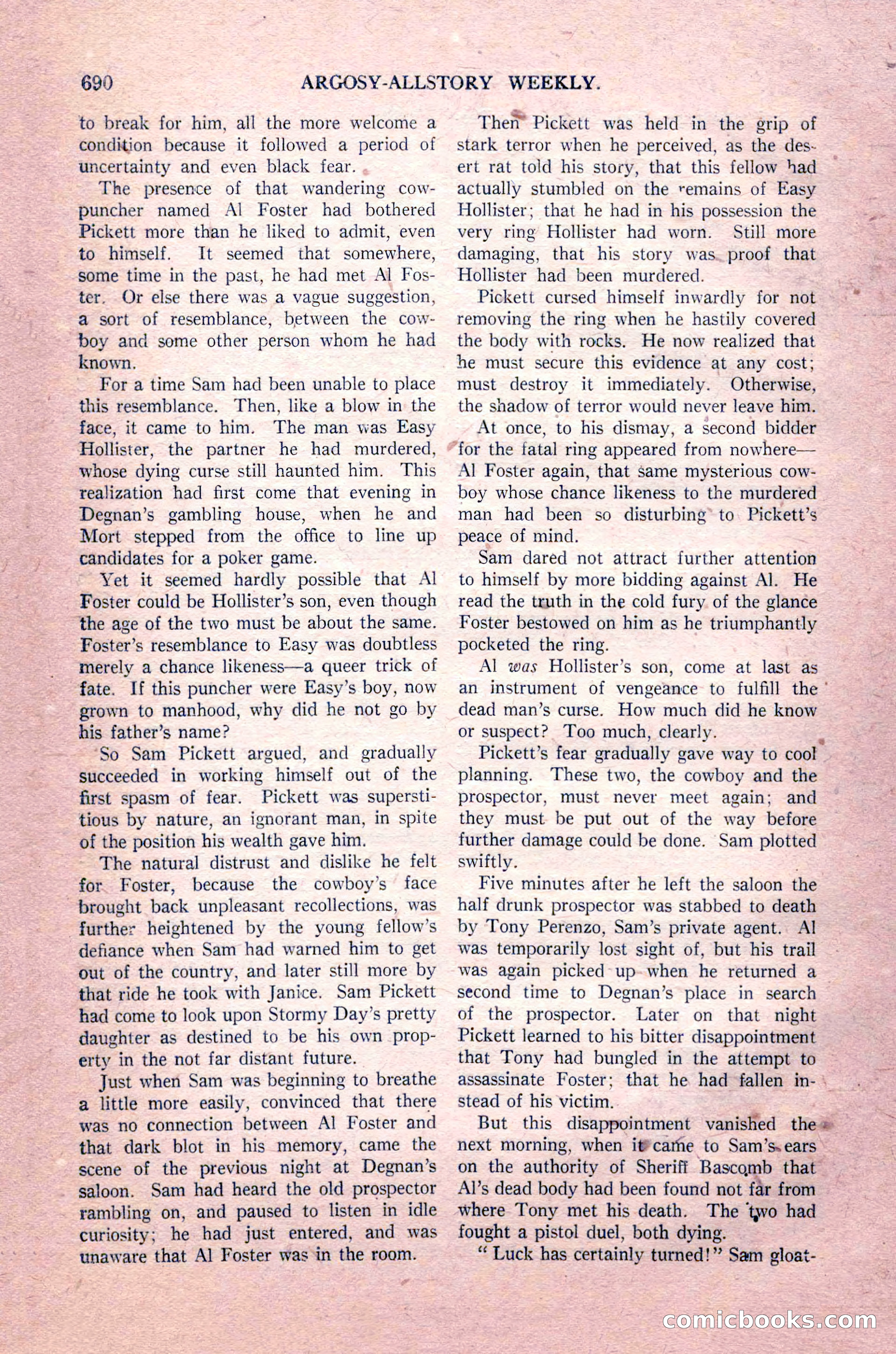 Argosy All-Story Weekly, August 14, 1926 — page 56 of 168