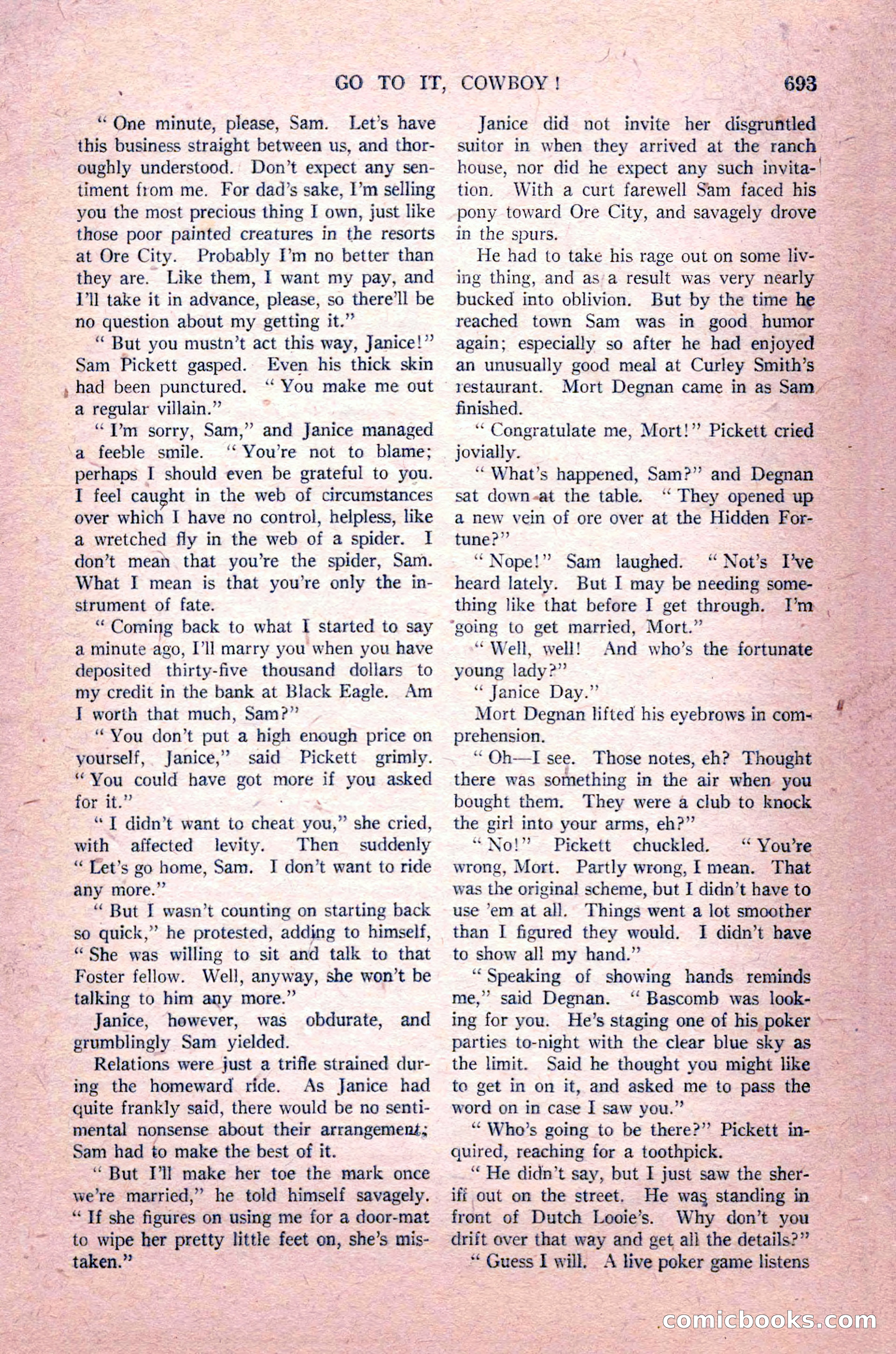 Argosy All-Story Weekly, August 14, 1926 — page 59 of 168