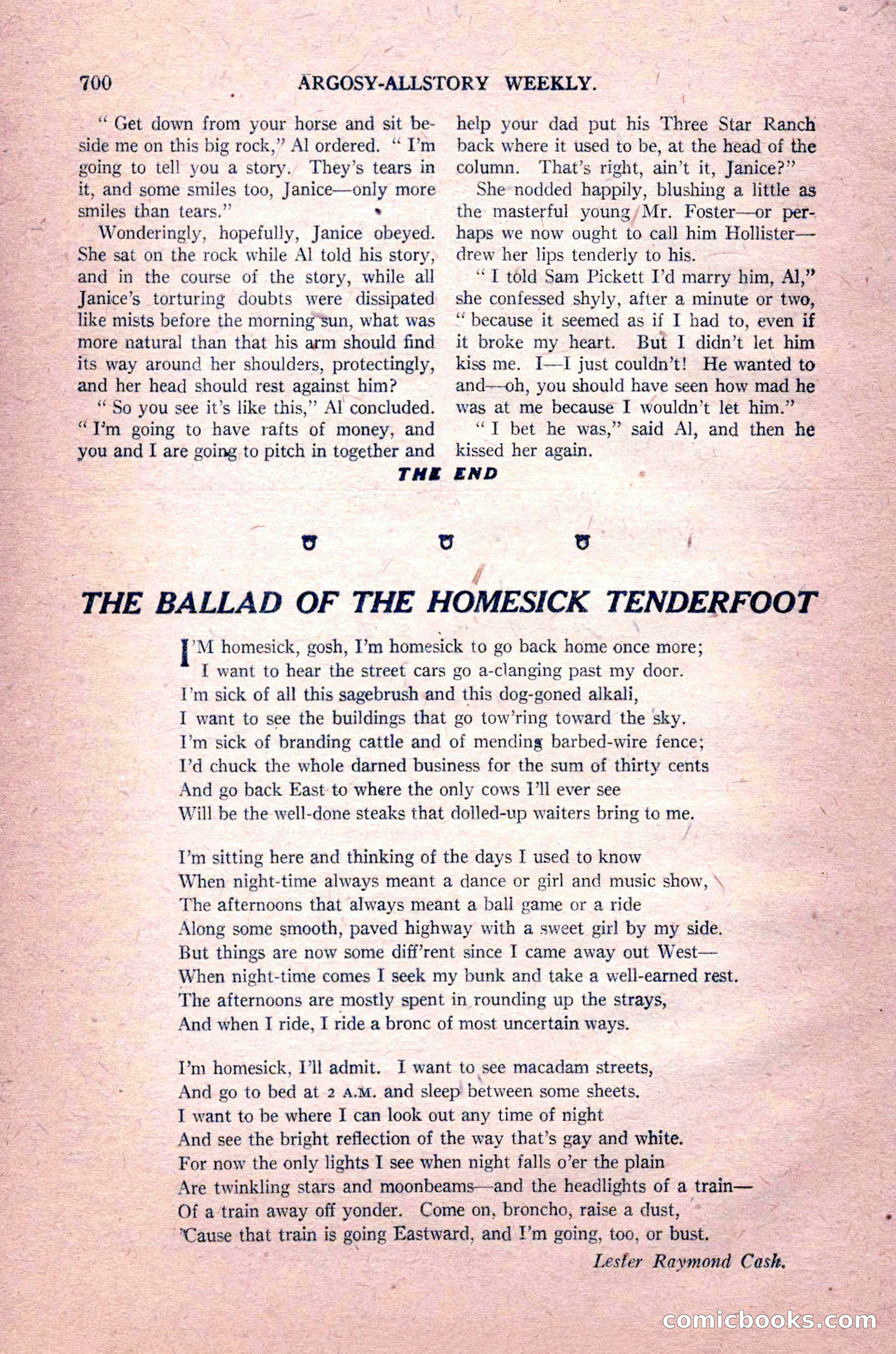 Argosy All-Story Weekly, August 14, 1926 — page 66 of 168