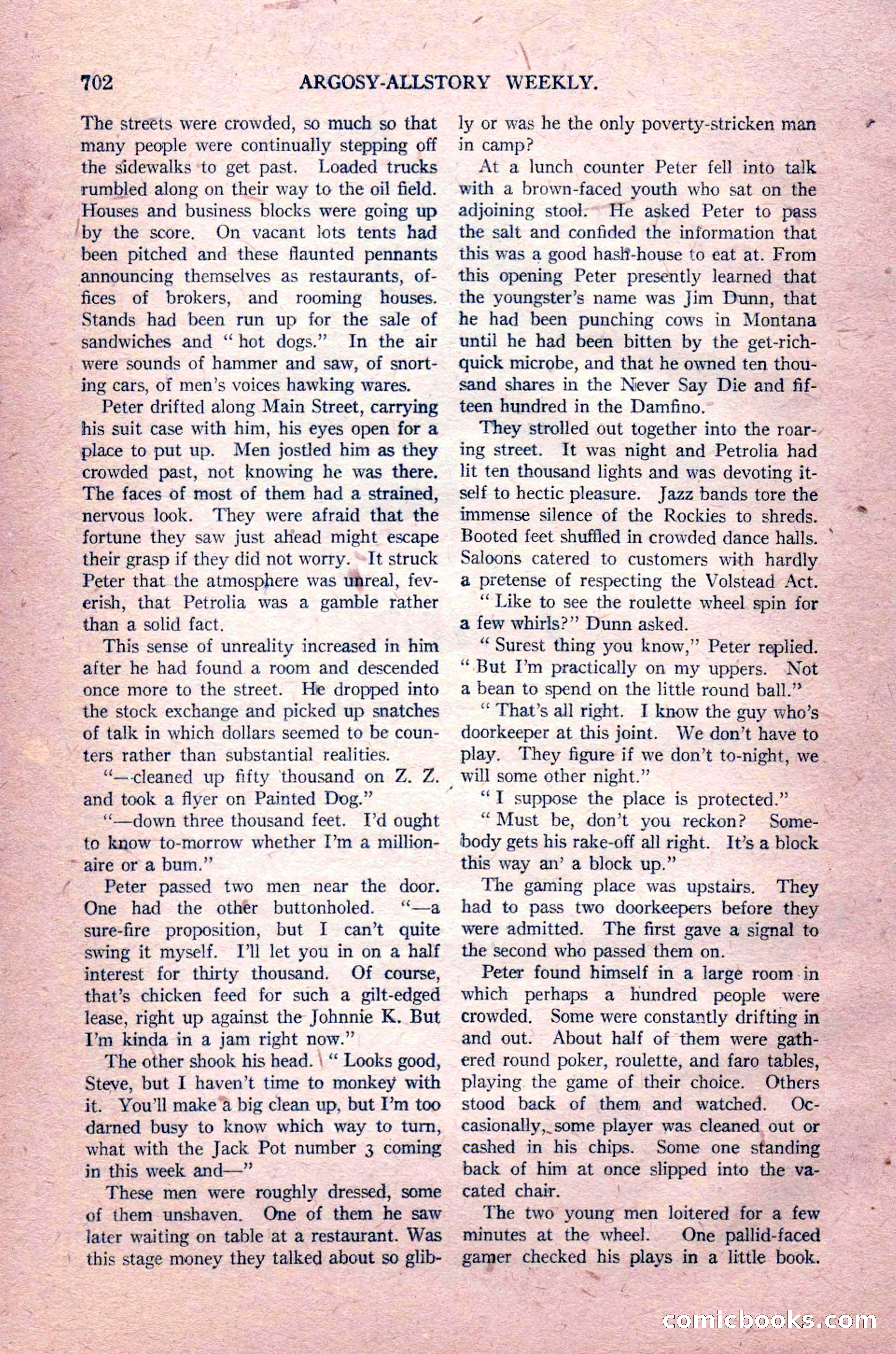 Argosy All-Story Weekly, August 14, 1926 — page 68 of 168