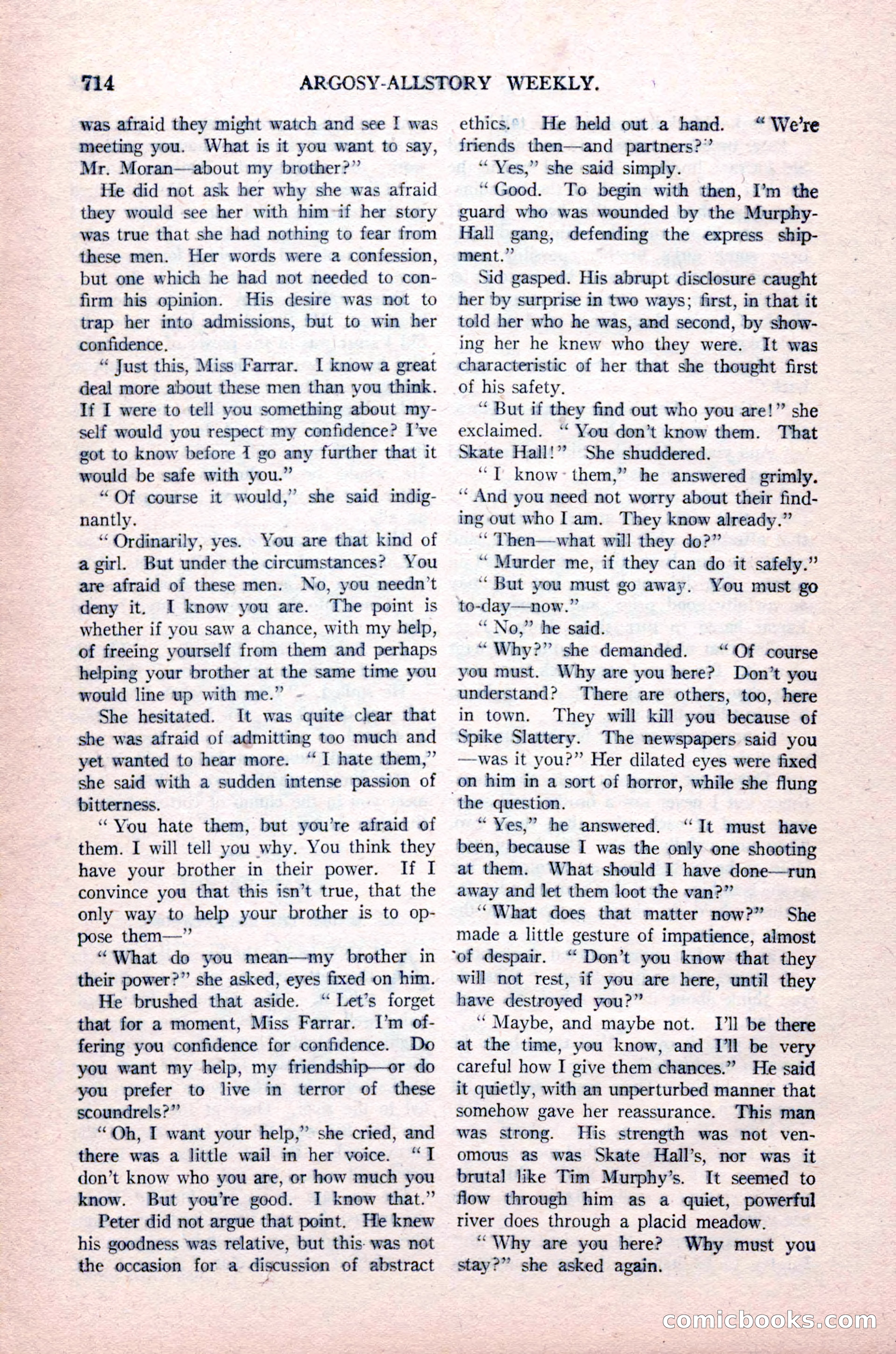 Argosy All-Story Weekly, August 14, 1926 — page 80 of 168
