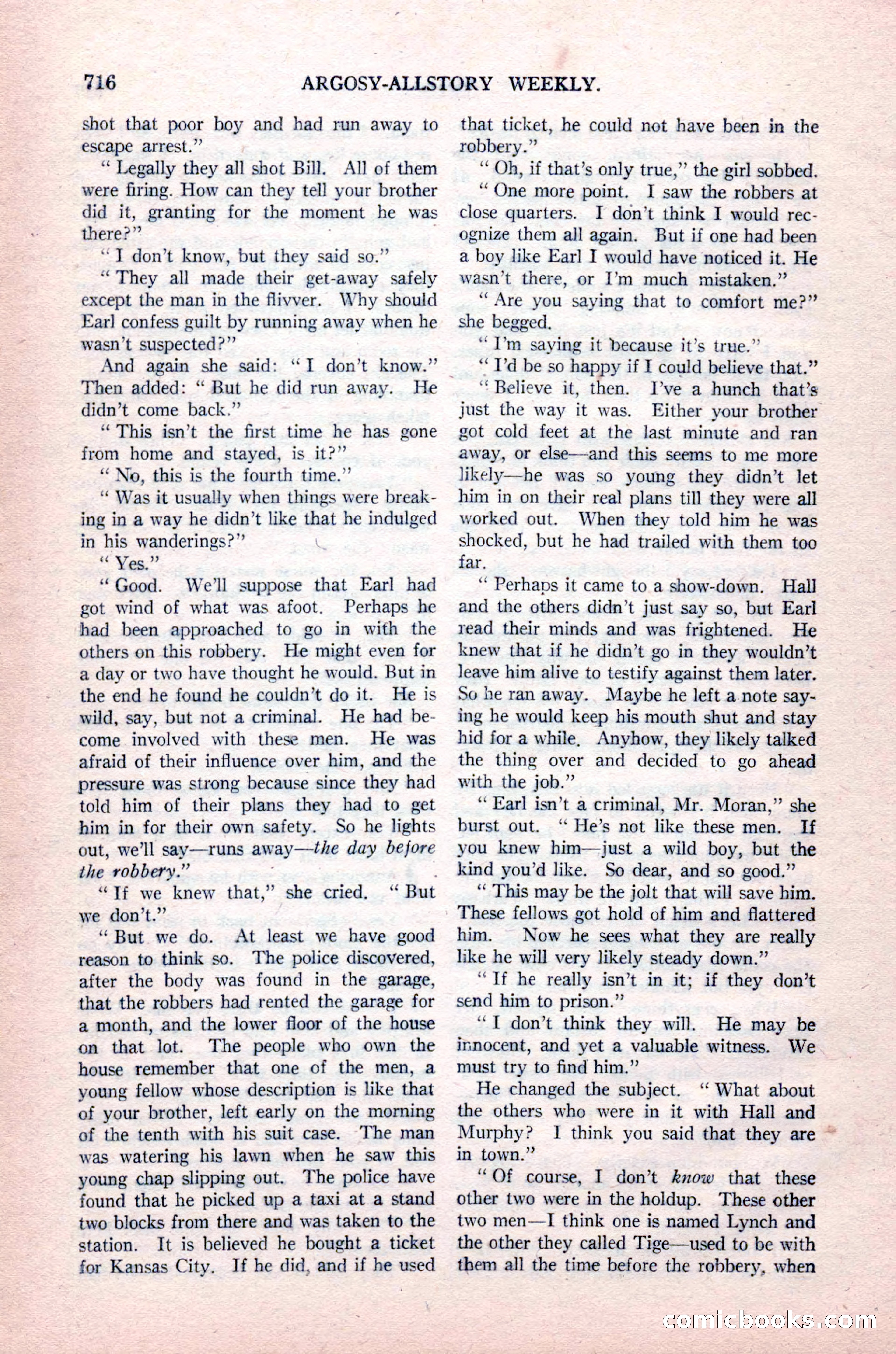 Argosy All-Story Weekly, August 14, 1926 — page 82 of 168