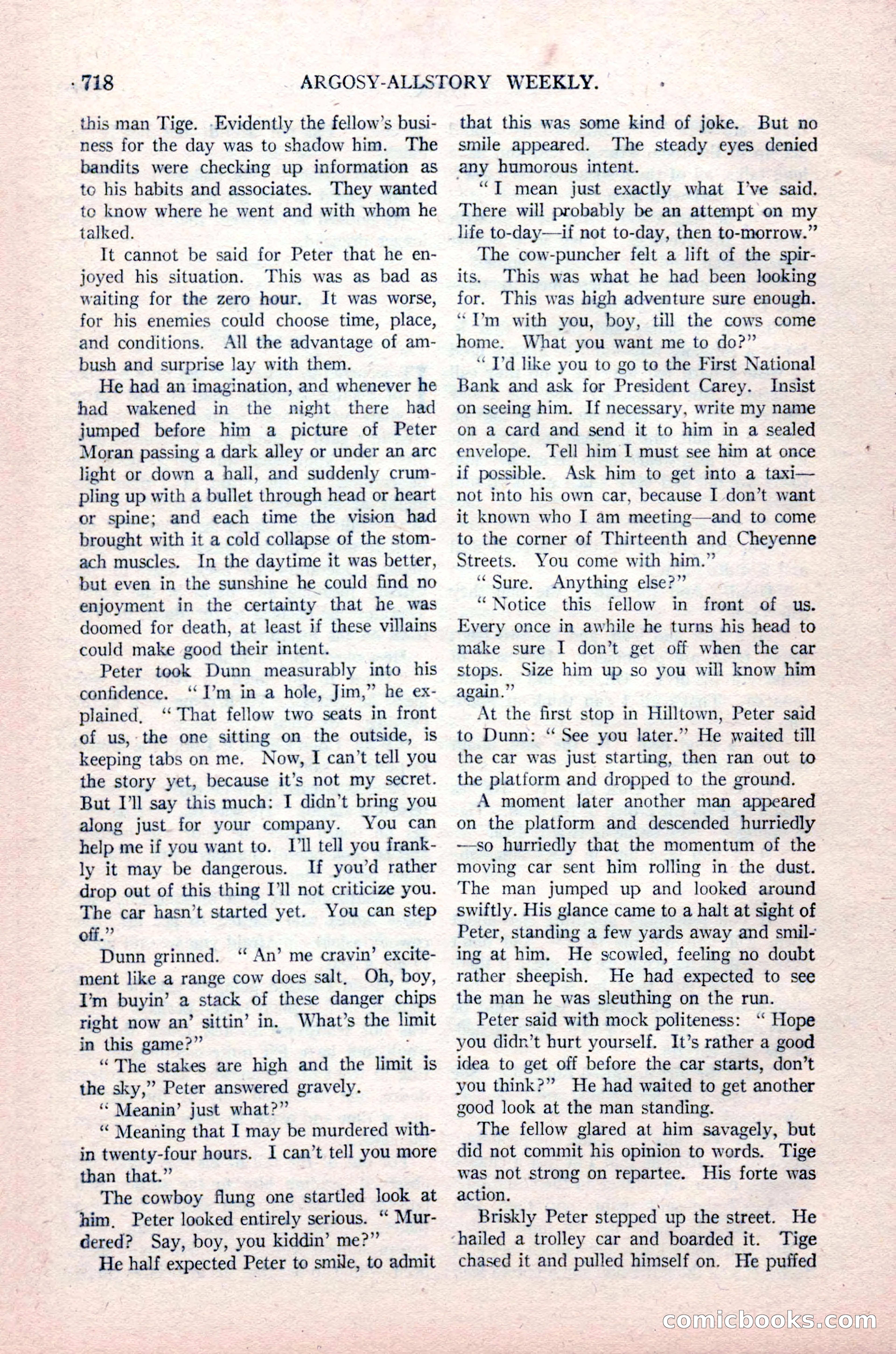 Argosy All-Story Weekly, August 14, 1926 — page 84 of 168