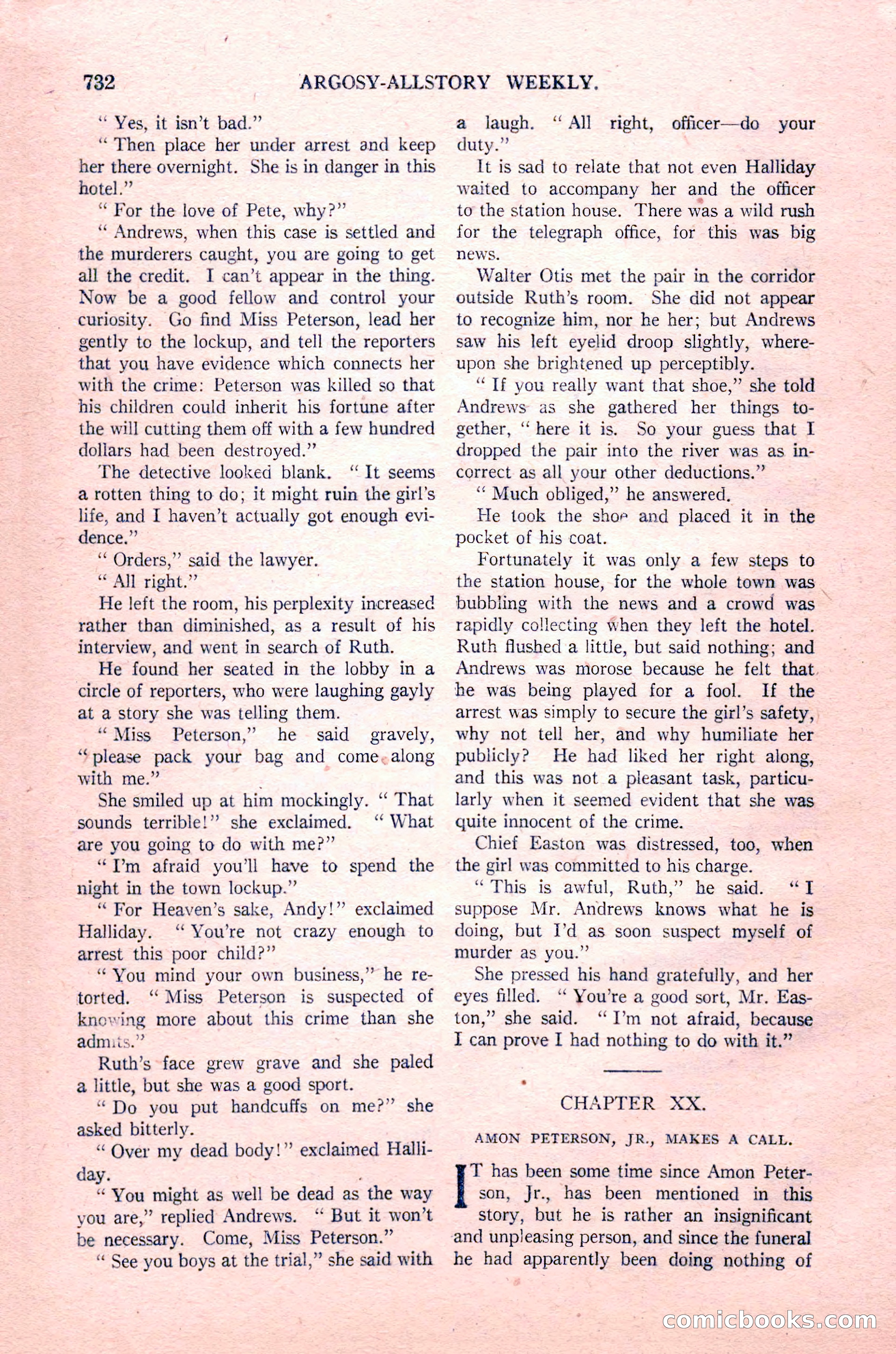 Argosy All-Story Weekly, August 14, 1926 — page 98 of 168