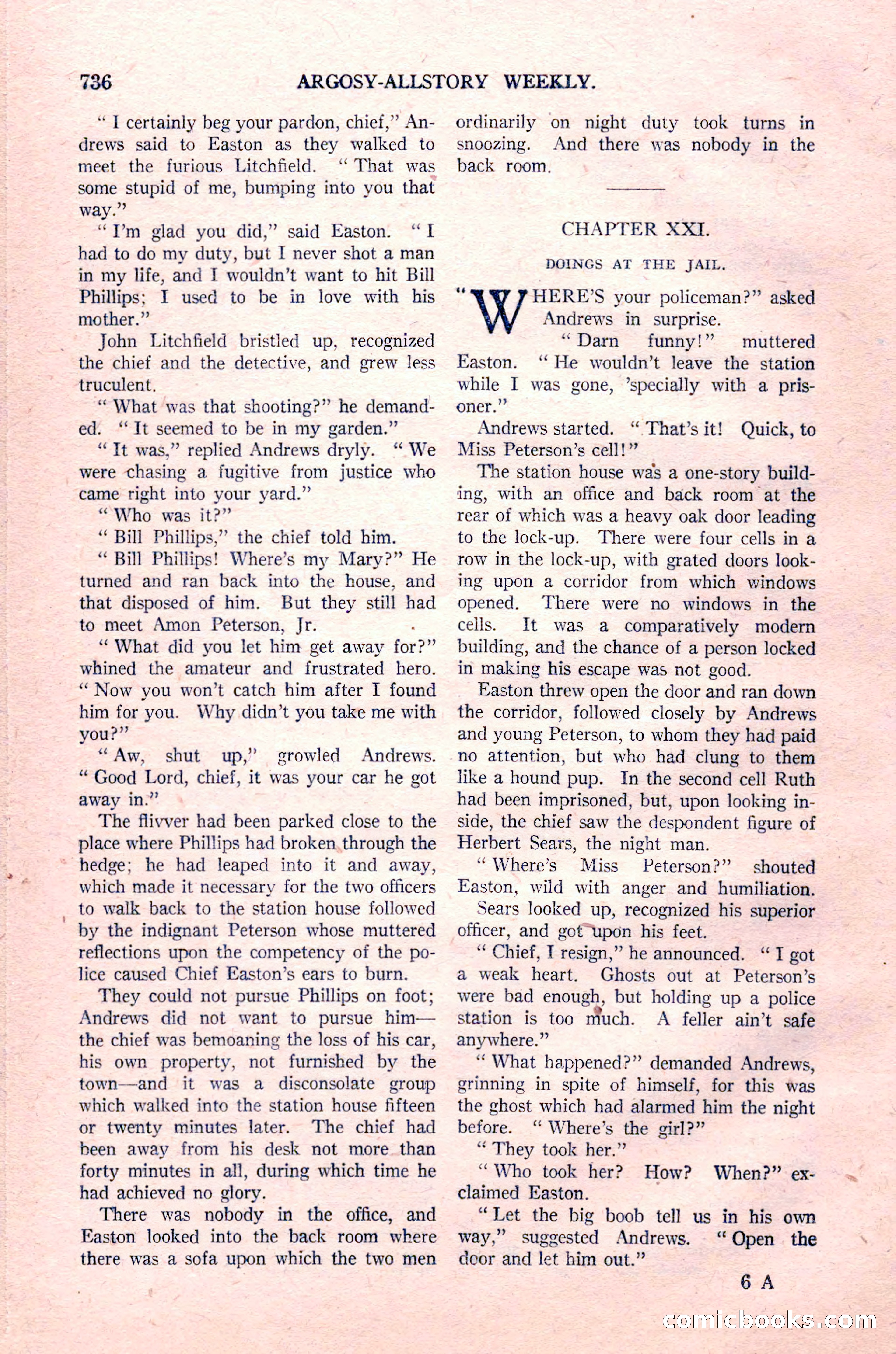 Argosy All-Story Weekly, August 14, 1926 — page 102 of 168