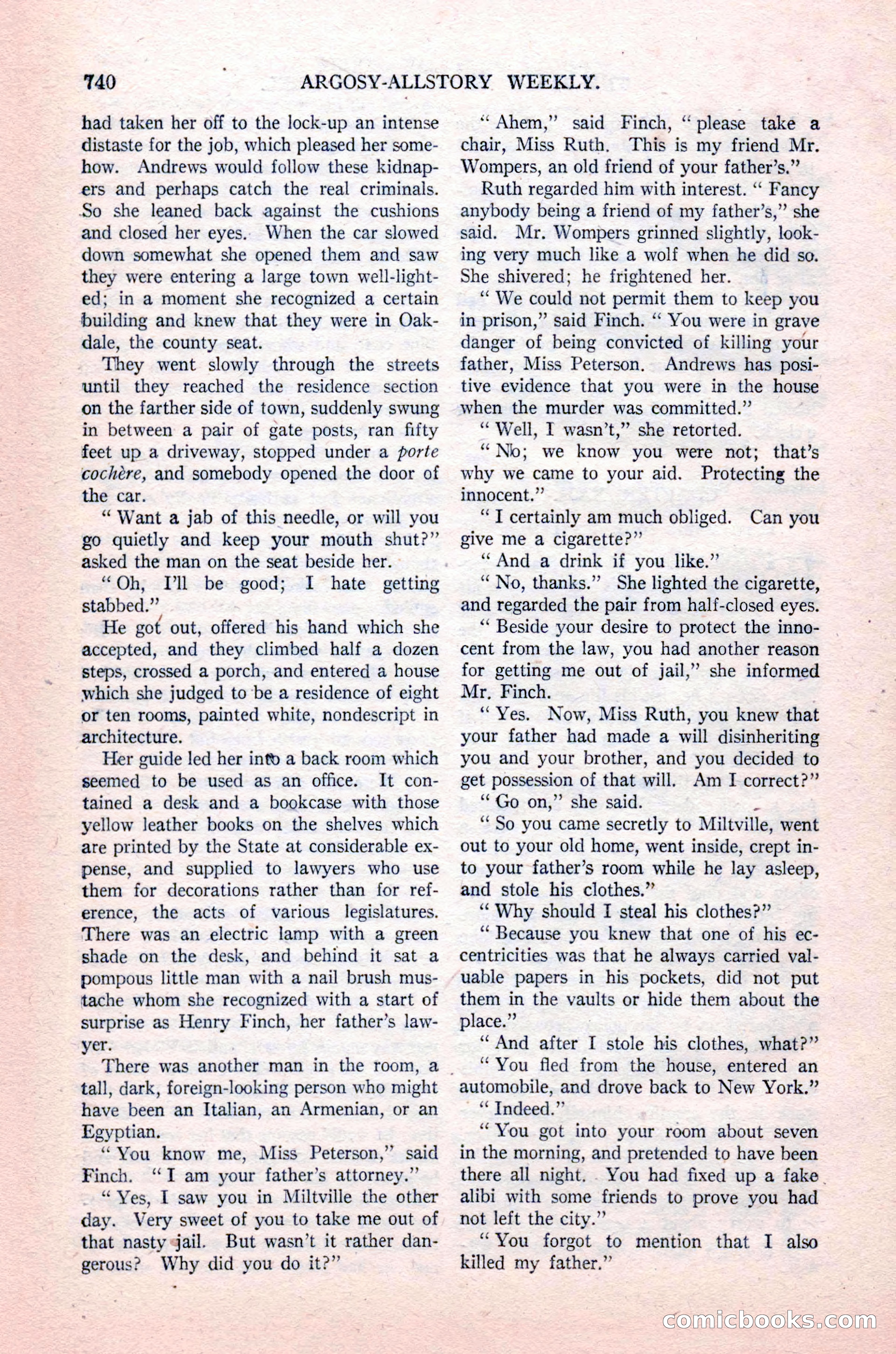 Argosy All-Story Weekly, August 14, 1926 — page 106 of 168