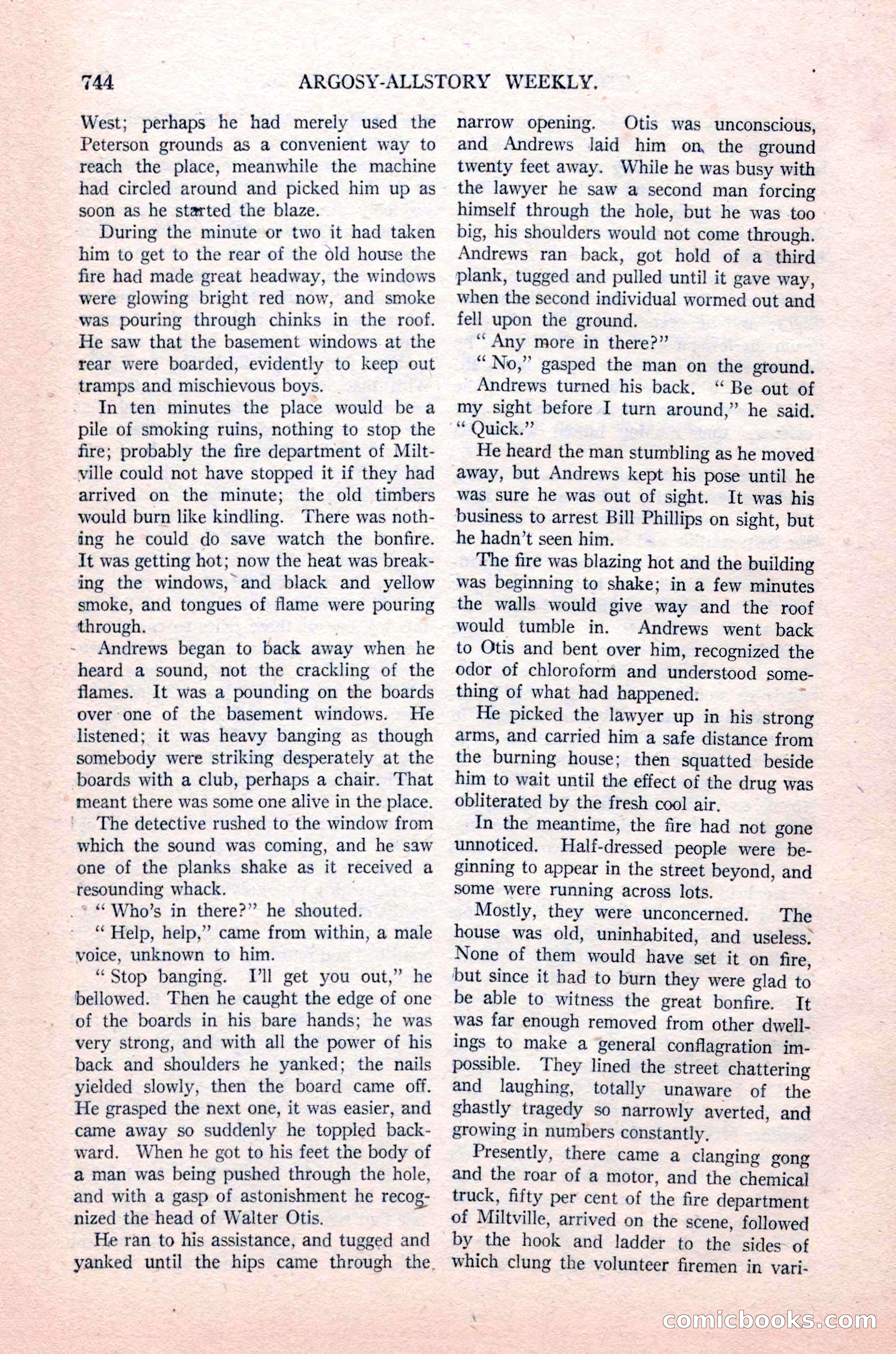 Argosy All-Story Weekly, August 14, 1926 — page 110 of 168