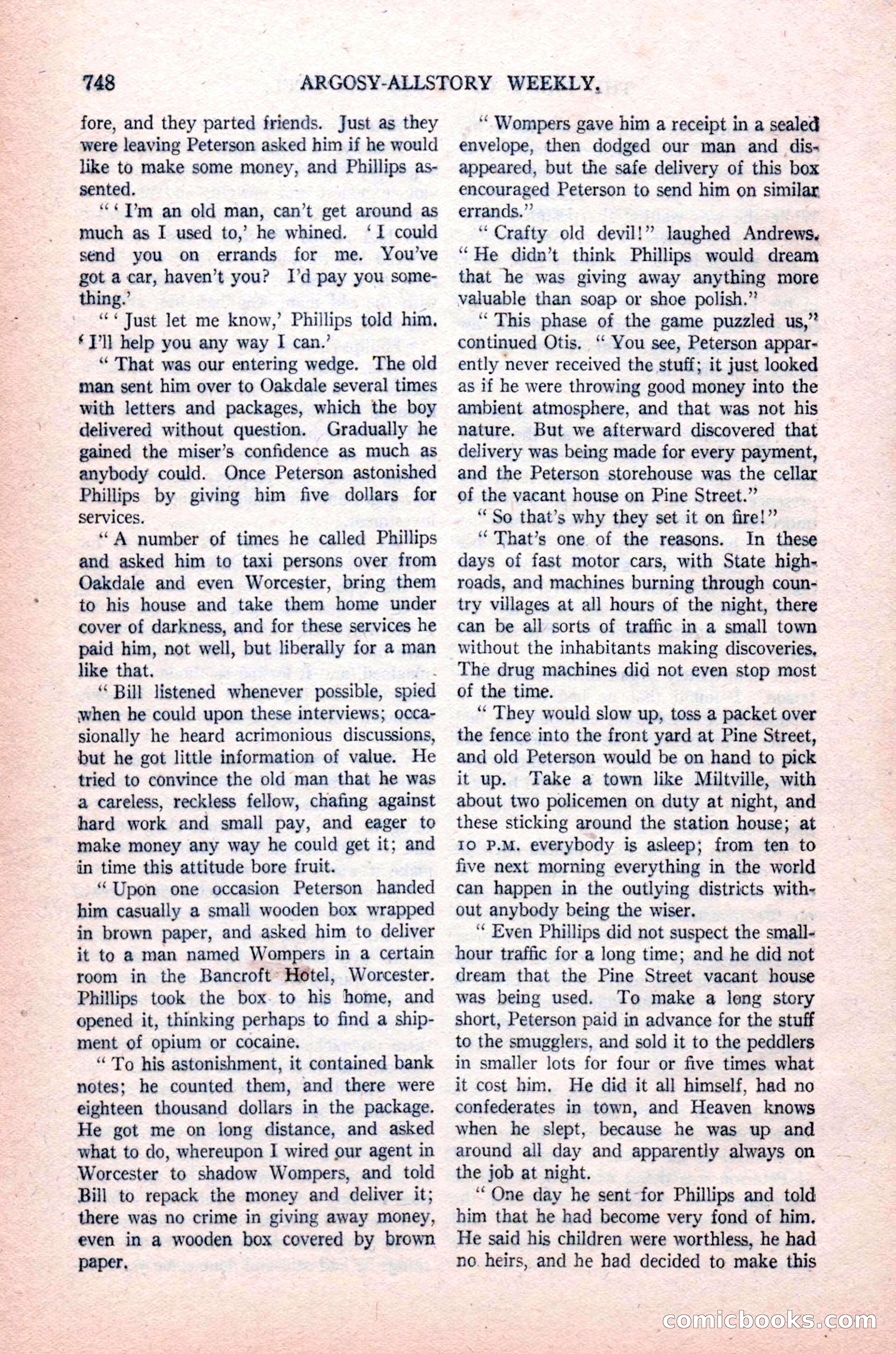 Argosy All-Story Weekly, August 14, 1926 — page 114 of 168