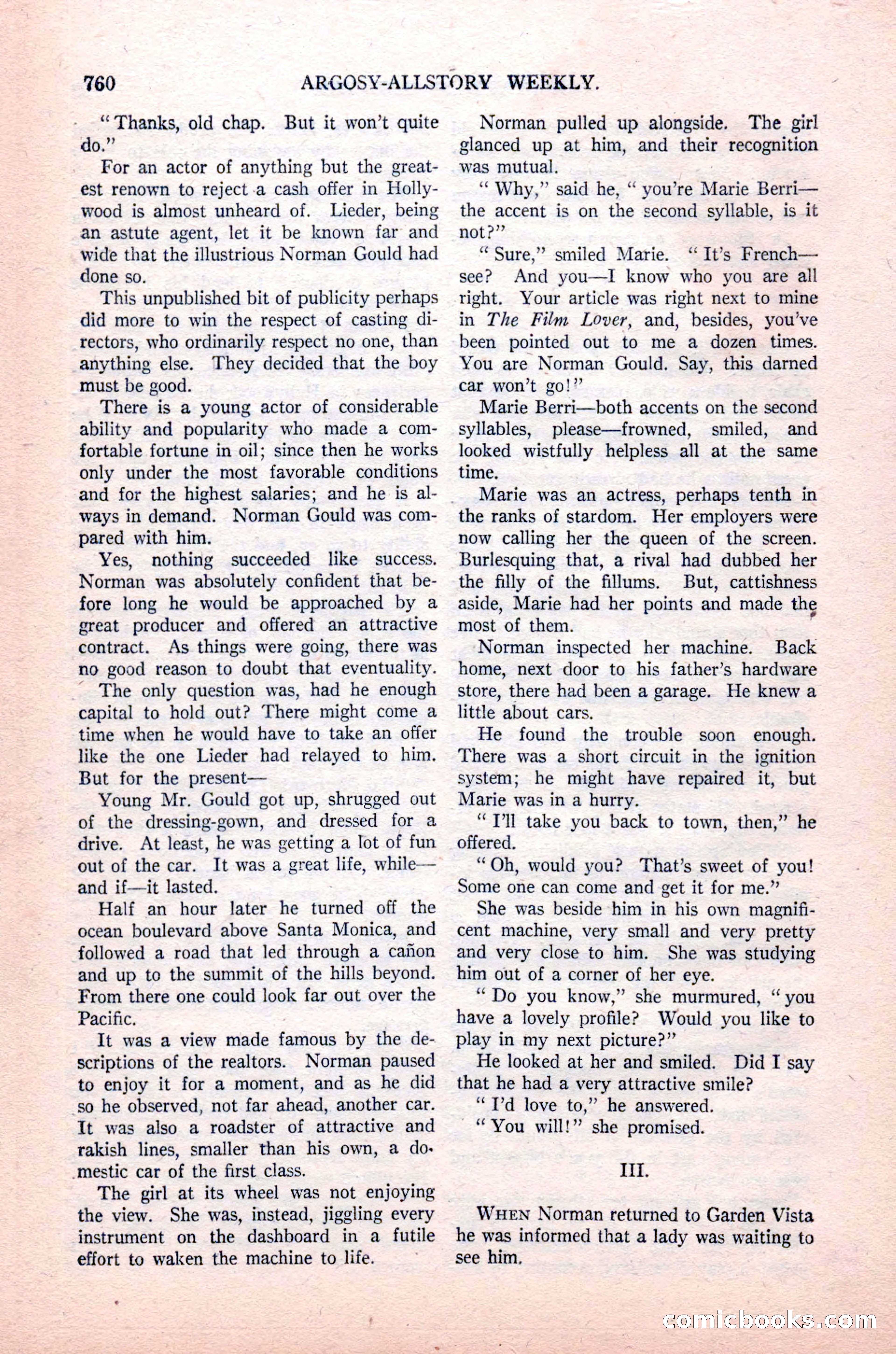 Argosy All-Story Weekly, August 14, 1926 — page 126 of 168