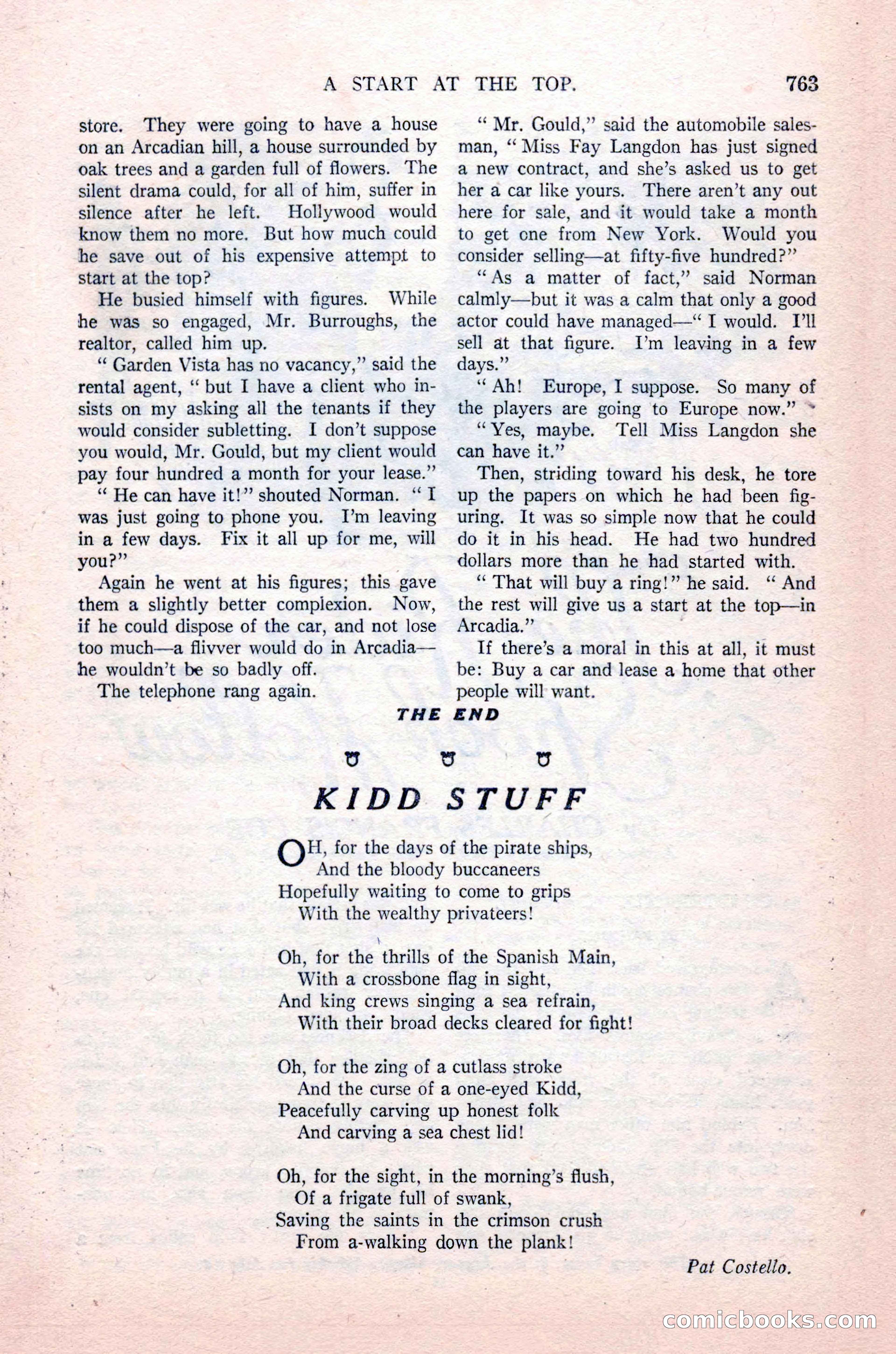 Argosy All-Story Weekly, August 14, 1926 — page 129 of 168