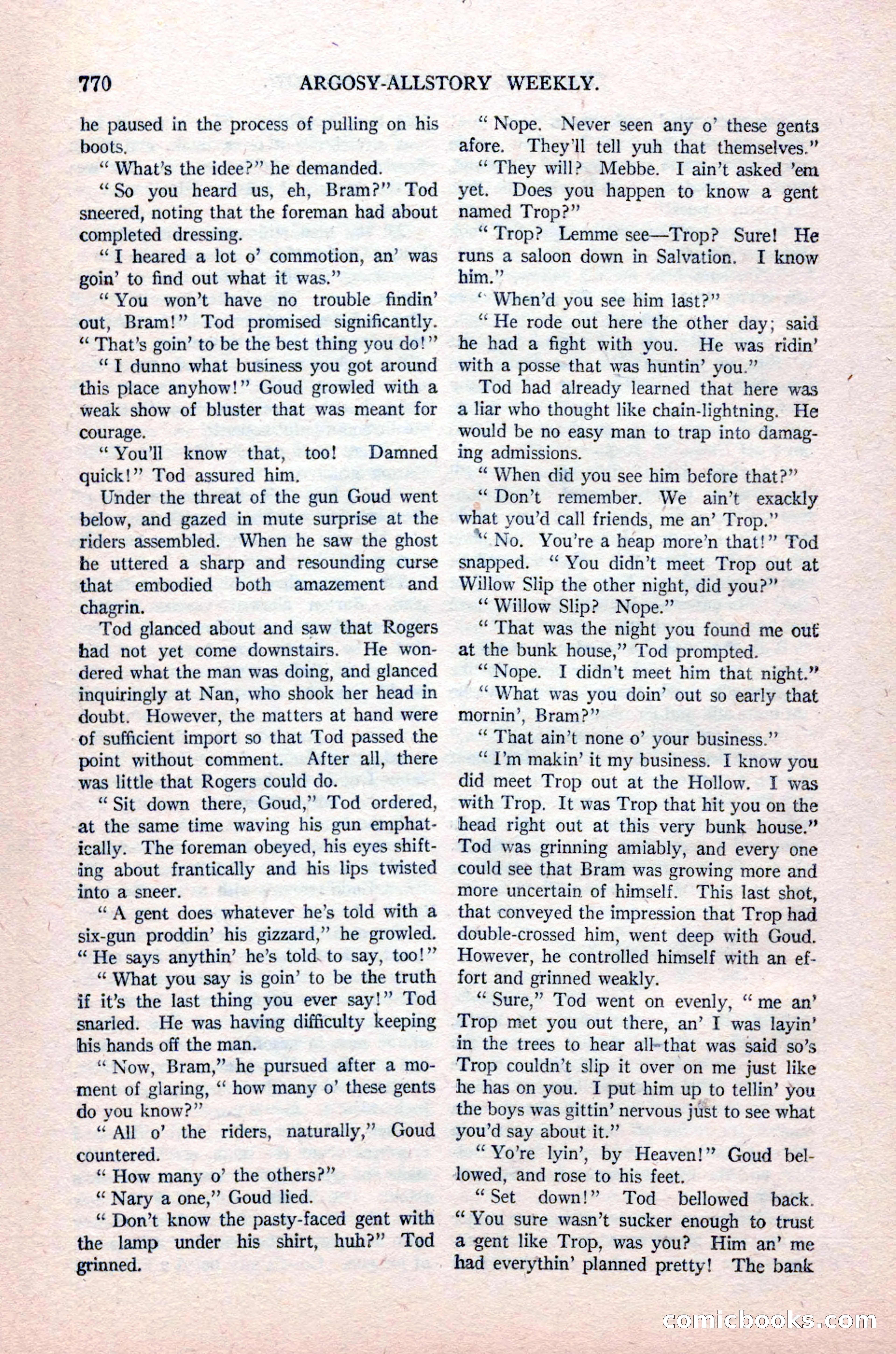Argosy All-Story Weekly, August 14, 1926 — page 136 of 168