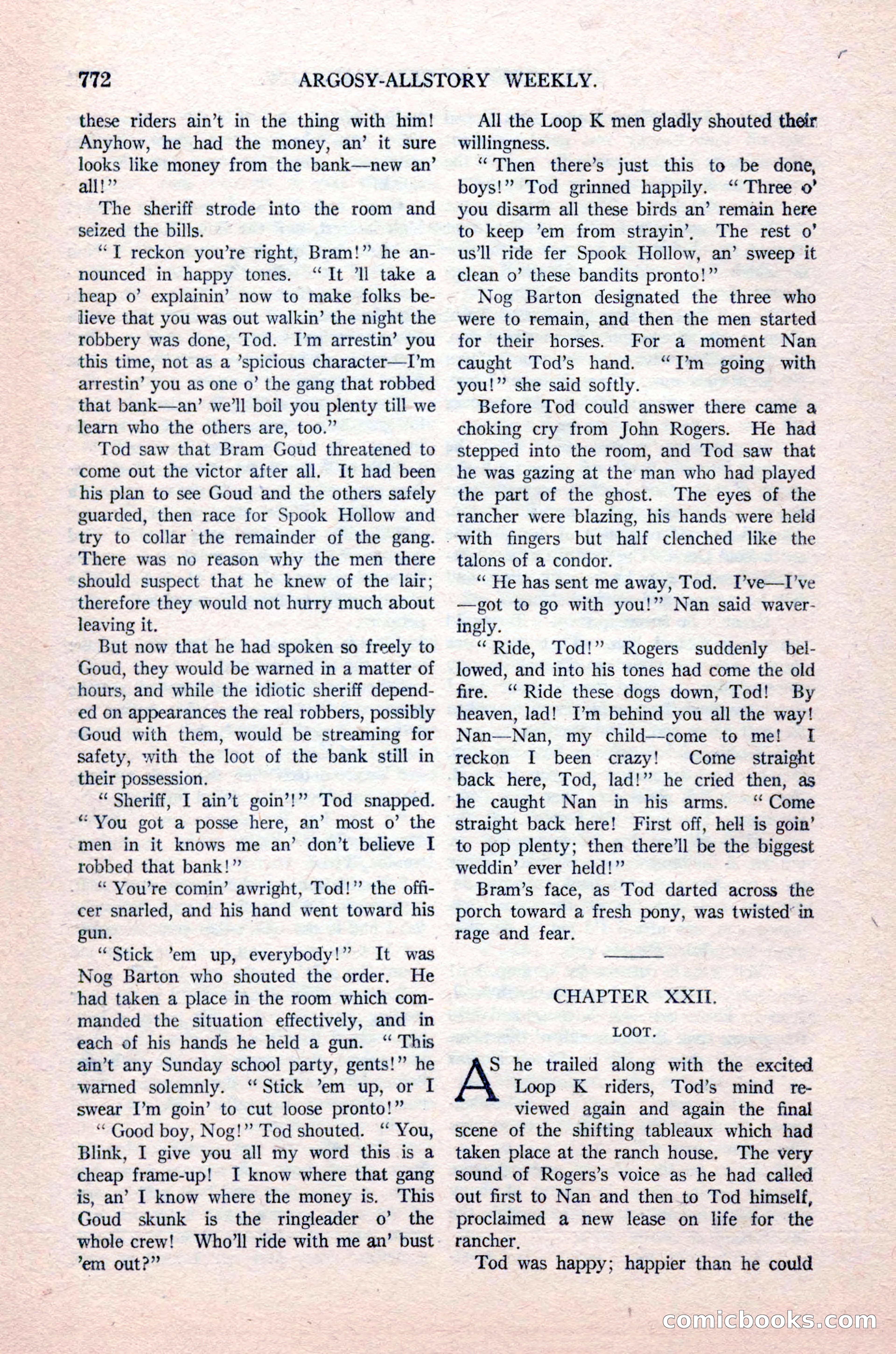 Argosy All-Story Weekly, August 14, 1926 — page 138 of 168