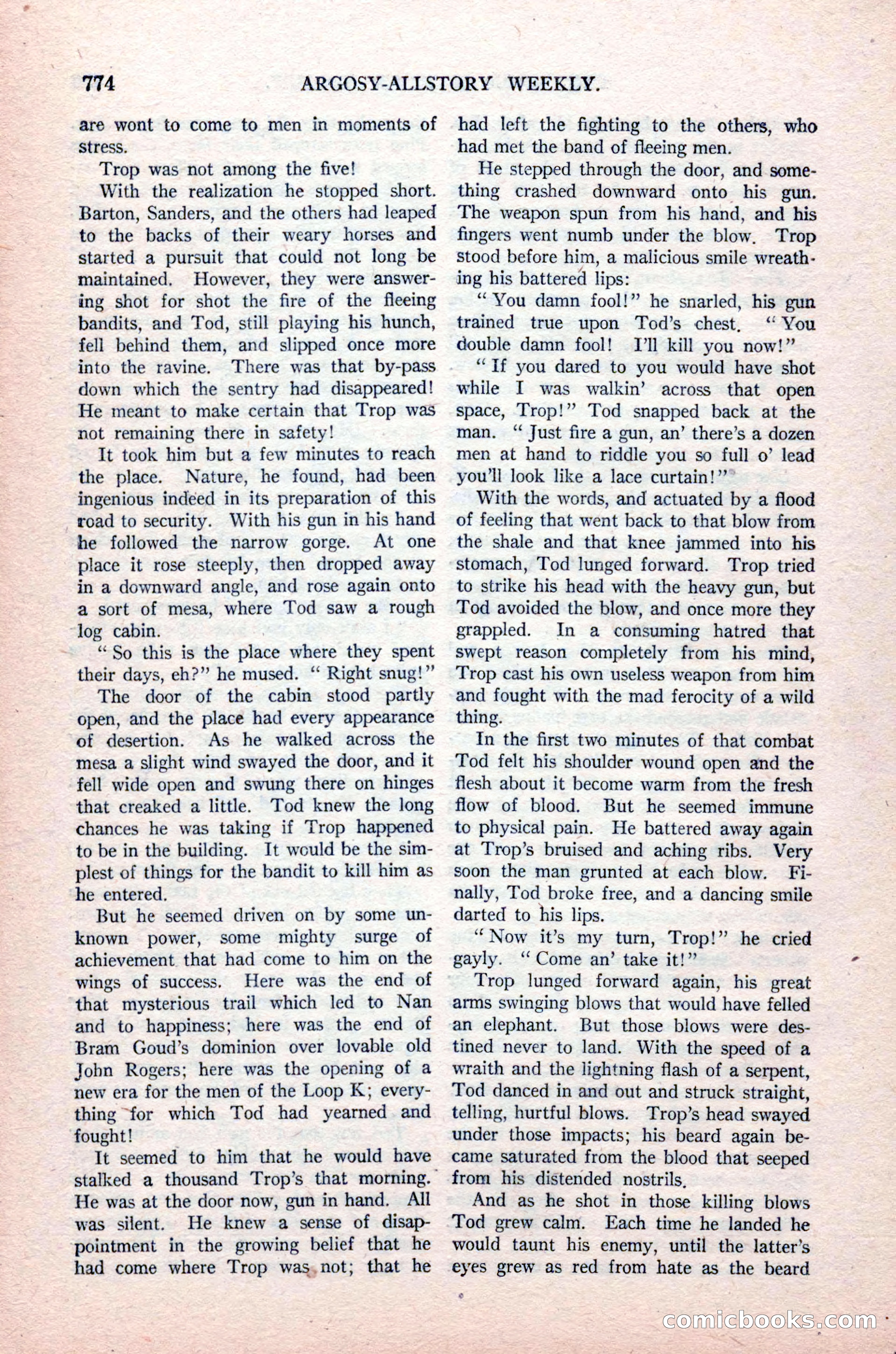 Argosy All-Story Weekly, August 14, 1926 — page 140 of 168