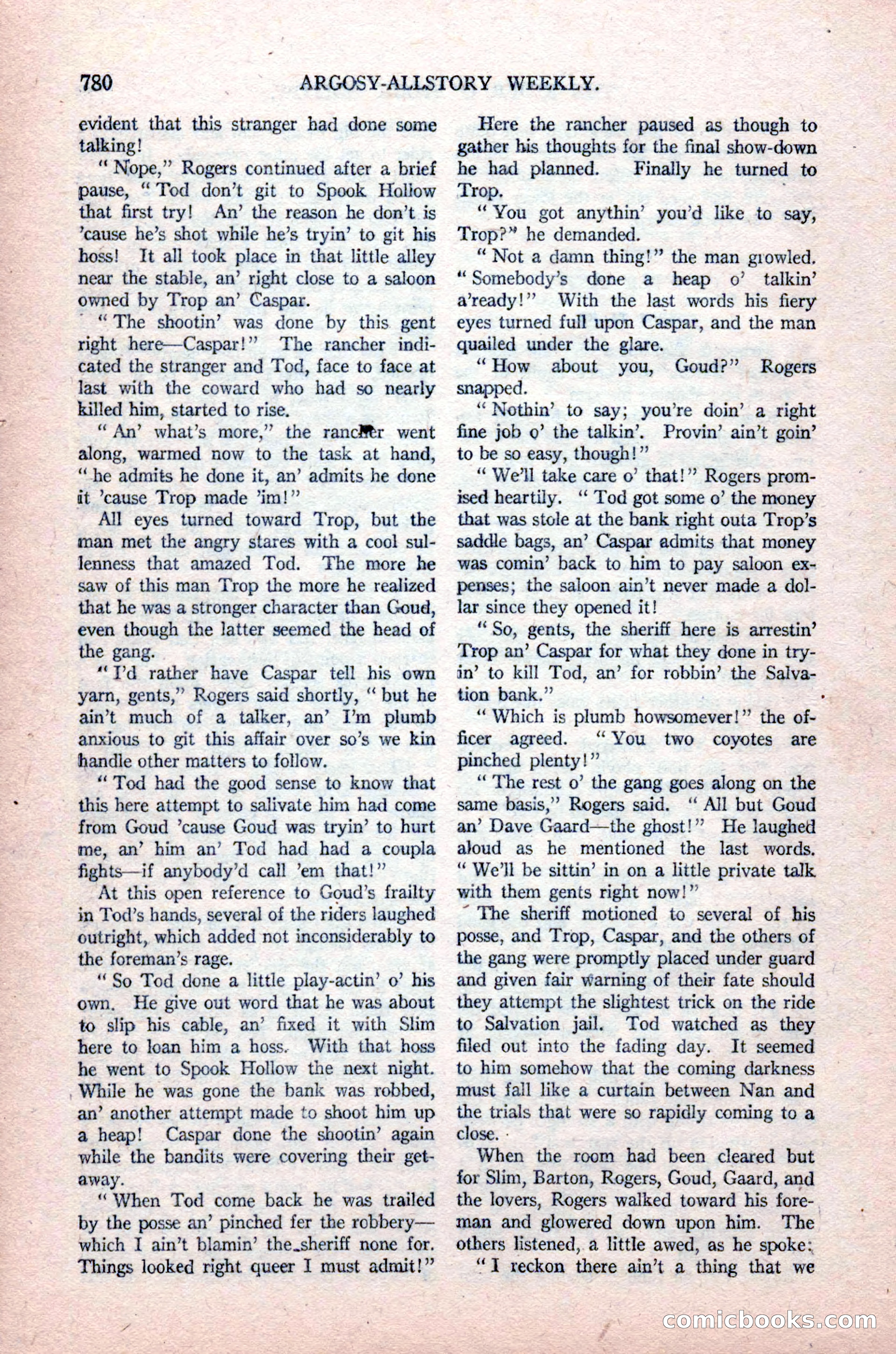 Argosy All-Story Weekly, August 14, 1926 — page 146 of 168