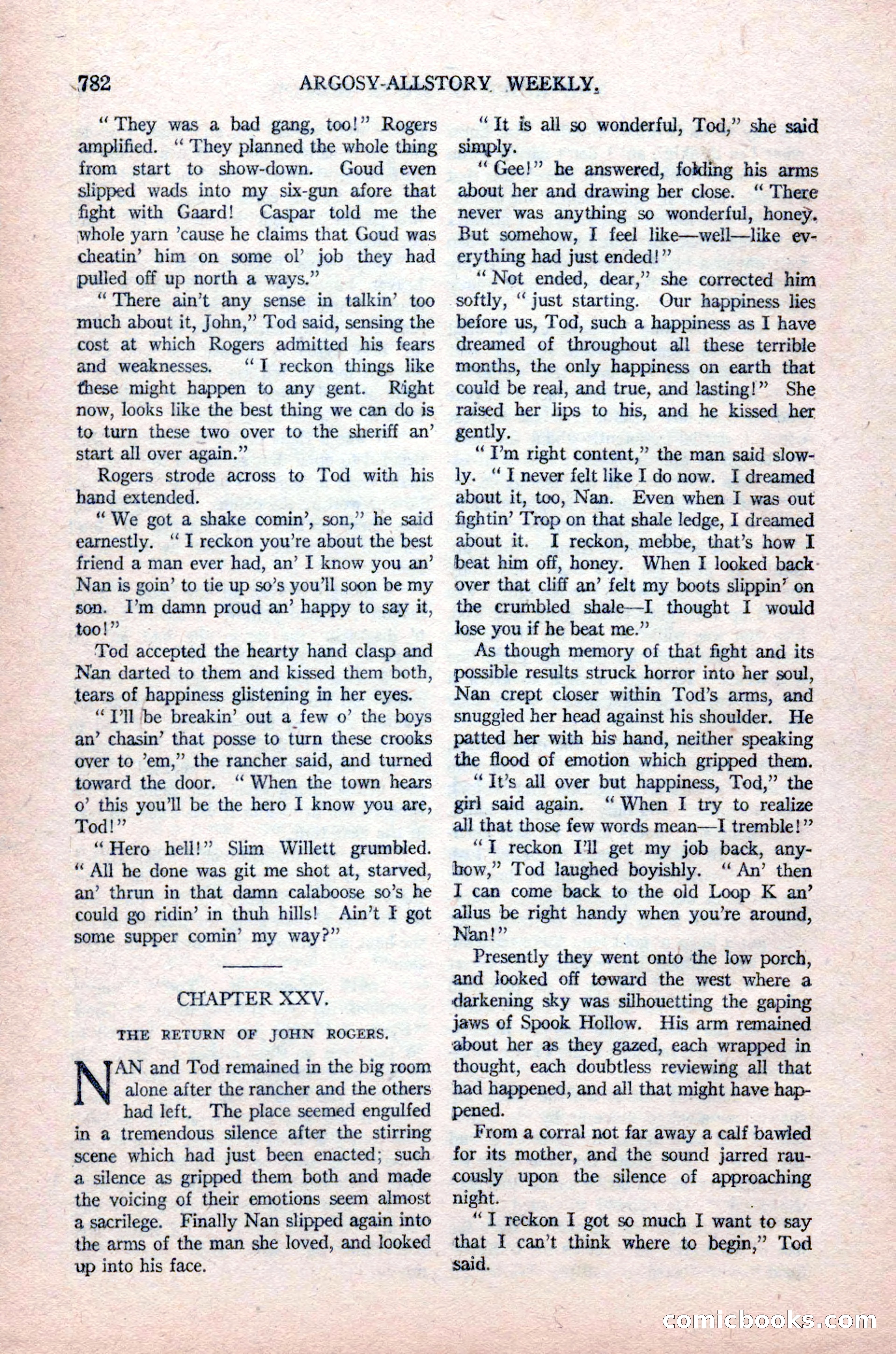 Argosy All-Story Weekly, August 14, 1926 — page 148 of 168