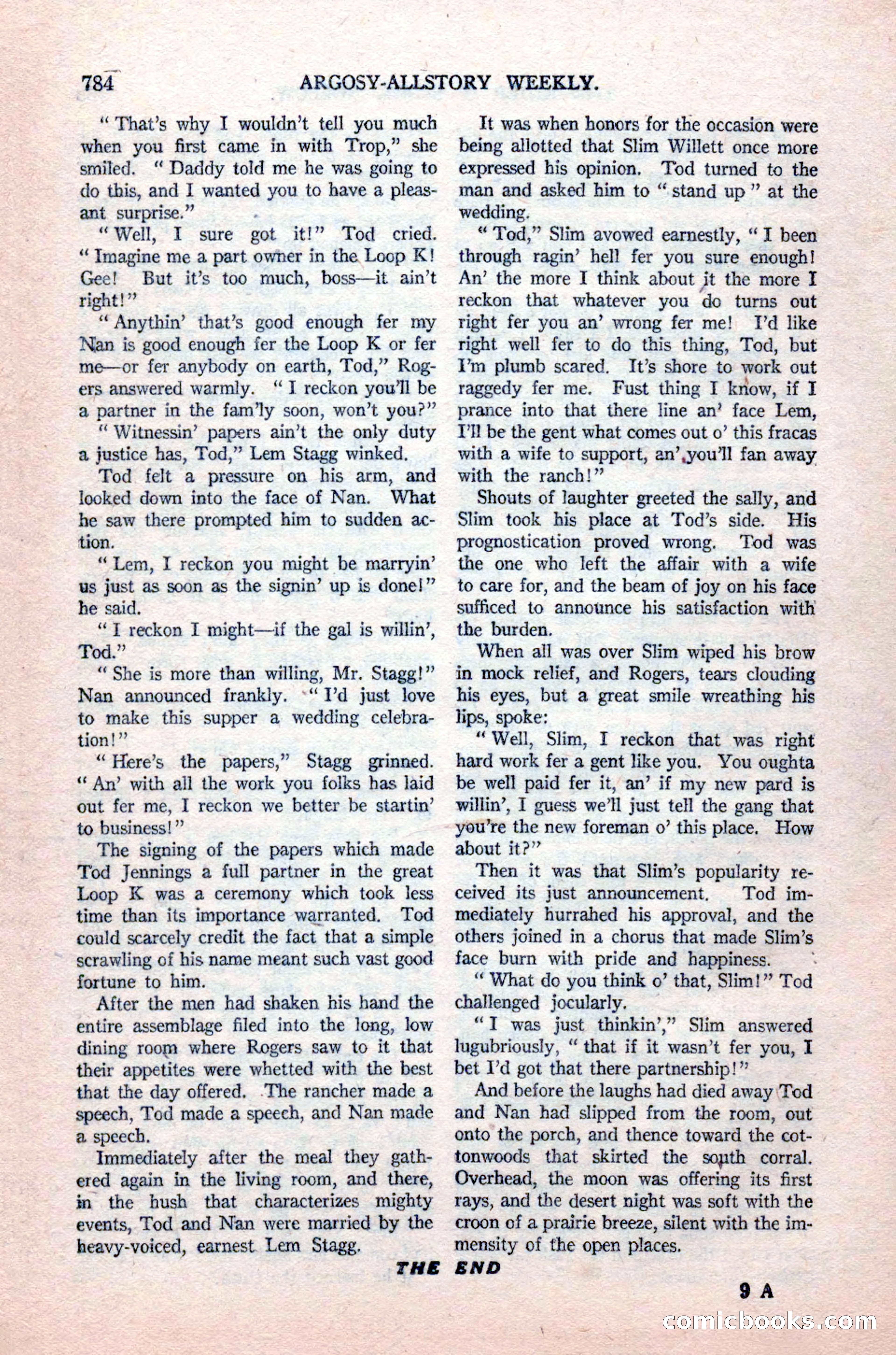 Argosy All-Story Weekly, August 14, 1926 — page 150 of 168