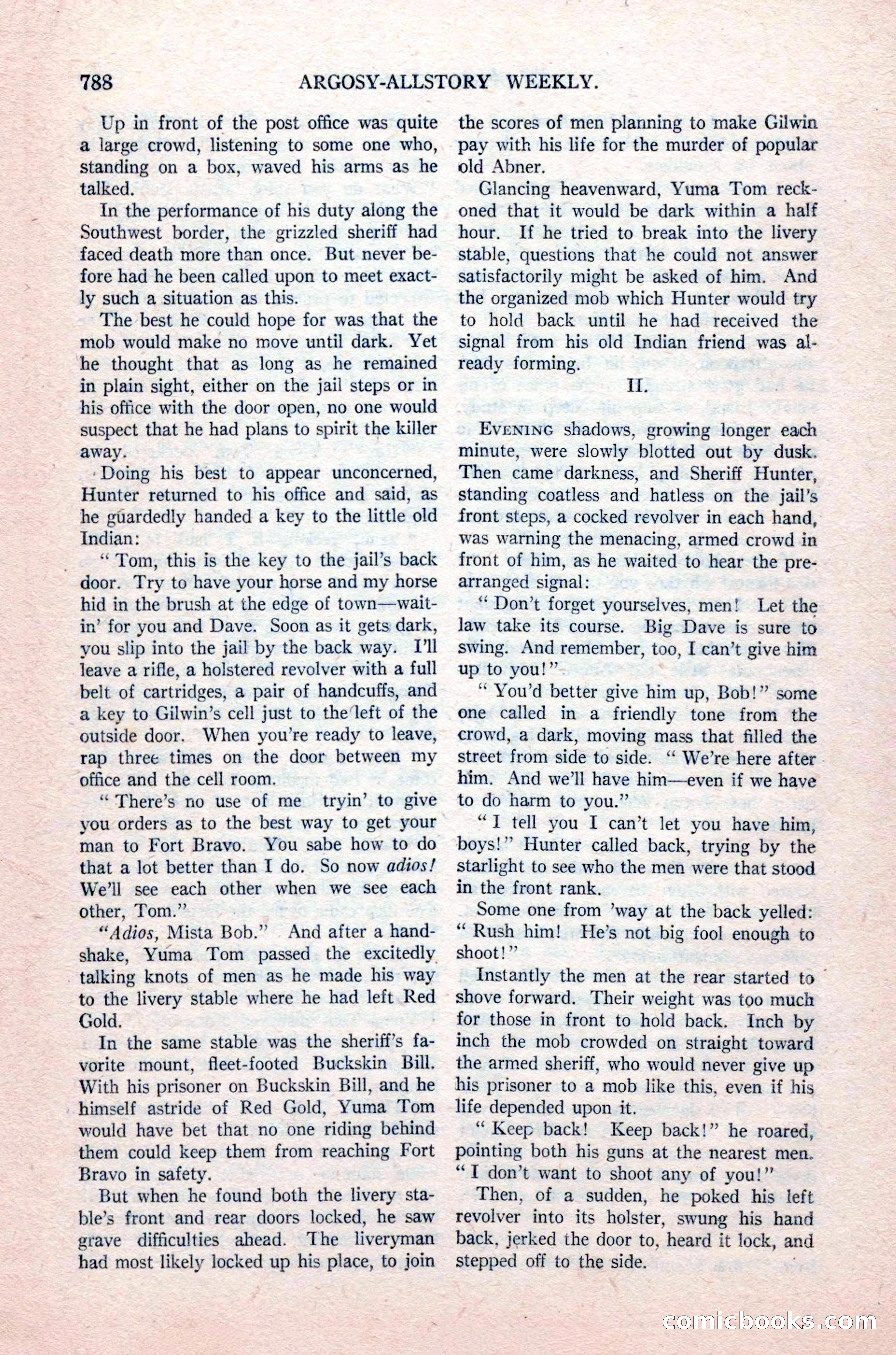 Argosy All-Story Weekly, August 14, 1926 — page 154 of 168