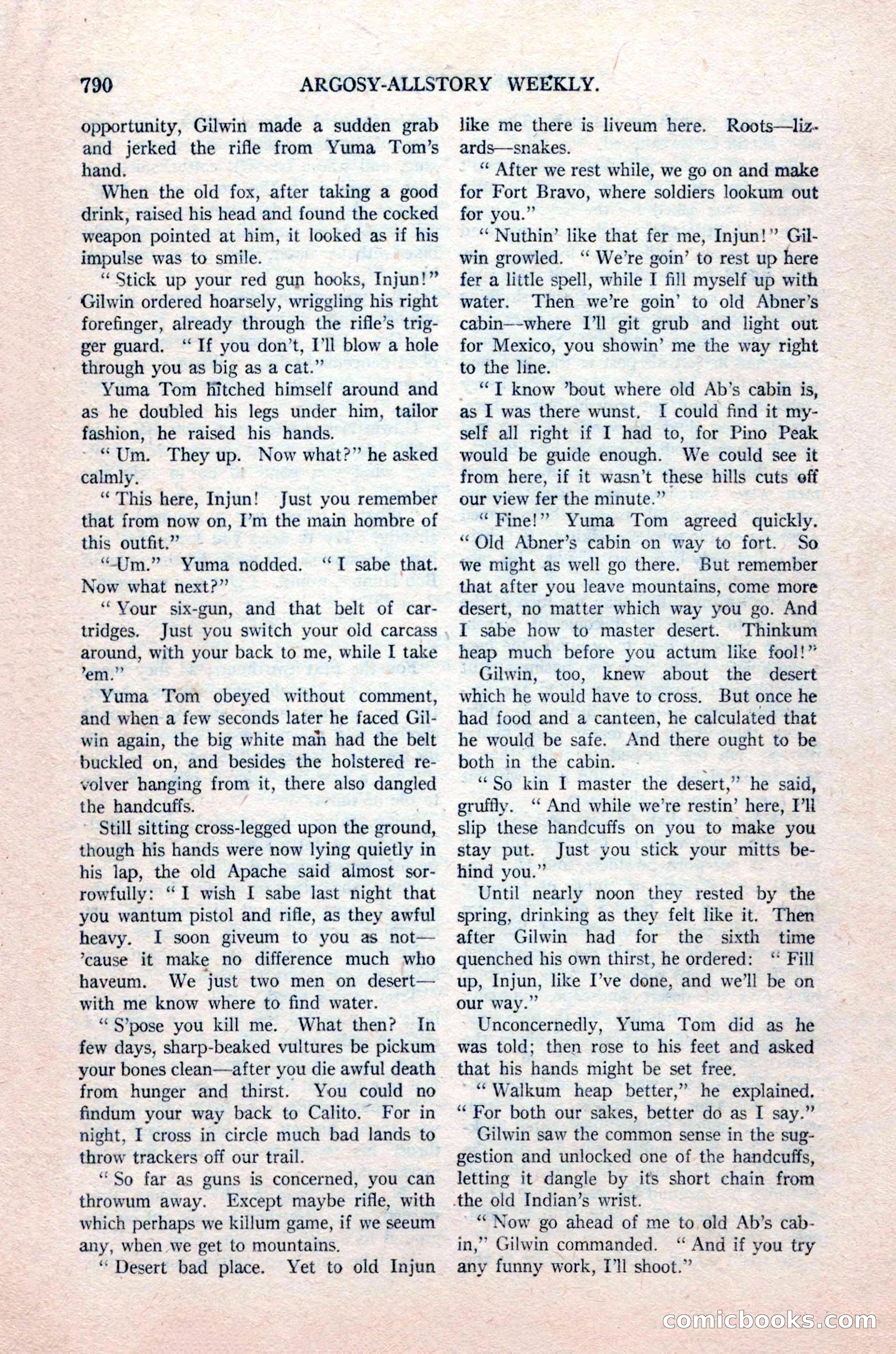 Argosy All-Story Weekly, August 14, 1926 — page 156 of 168