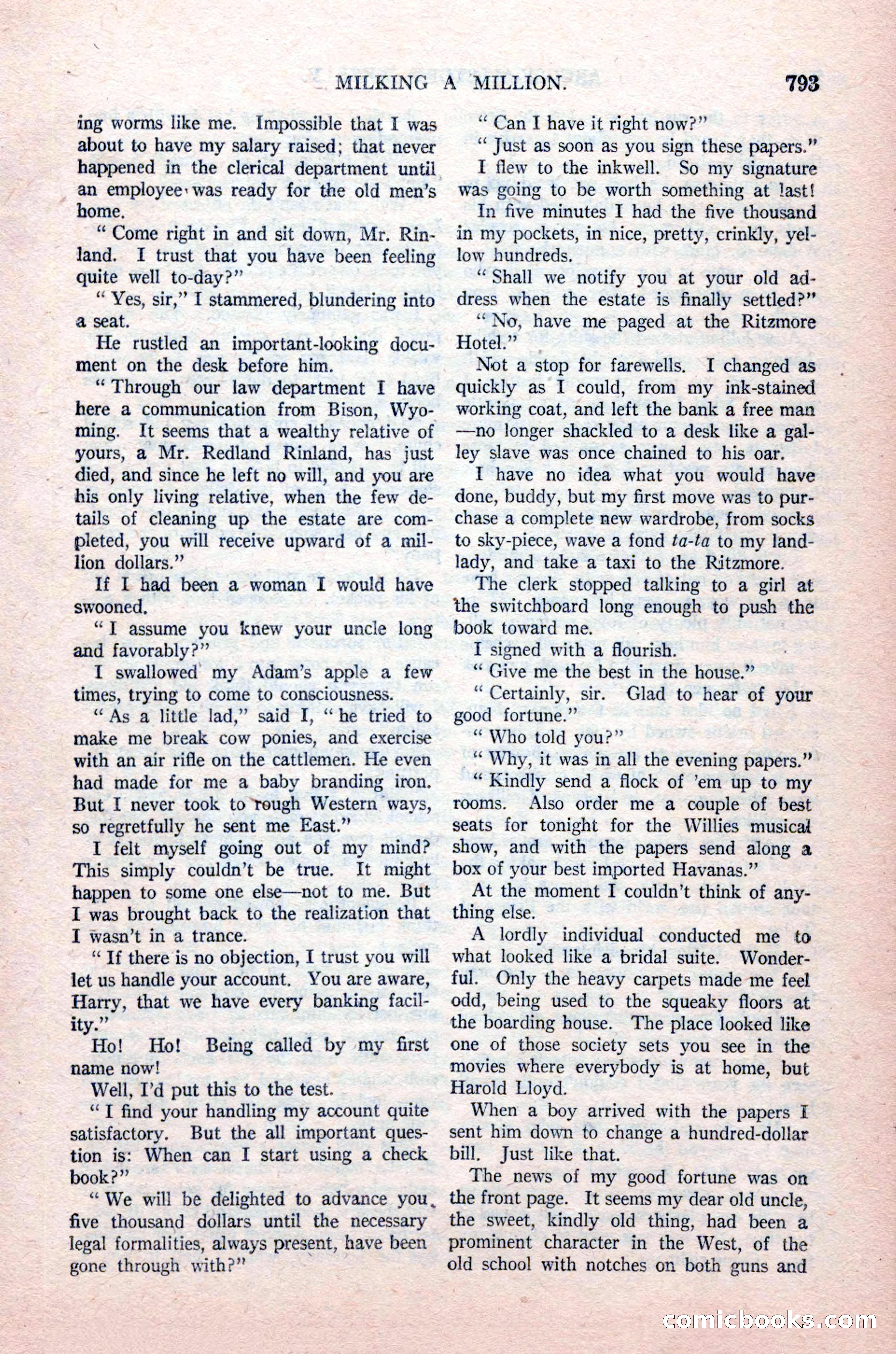 Argosy All-Story Weekly, August 14, 1926 — page 159 of 168