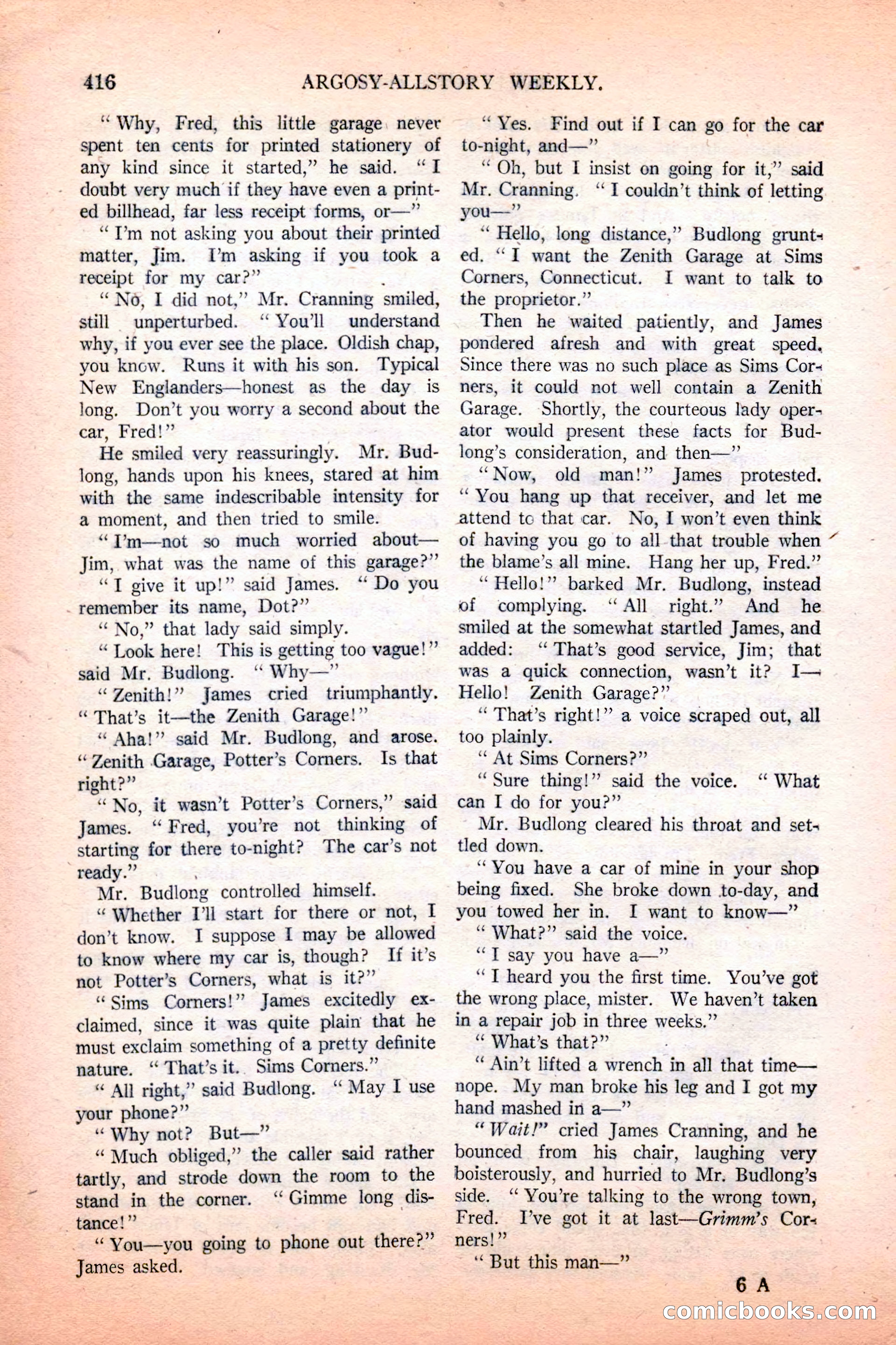 Argosy All-Story Weekly, December 4, 1926 — page 106 of 184