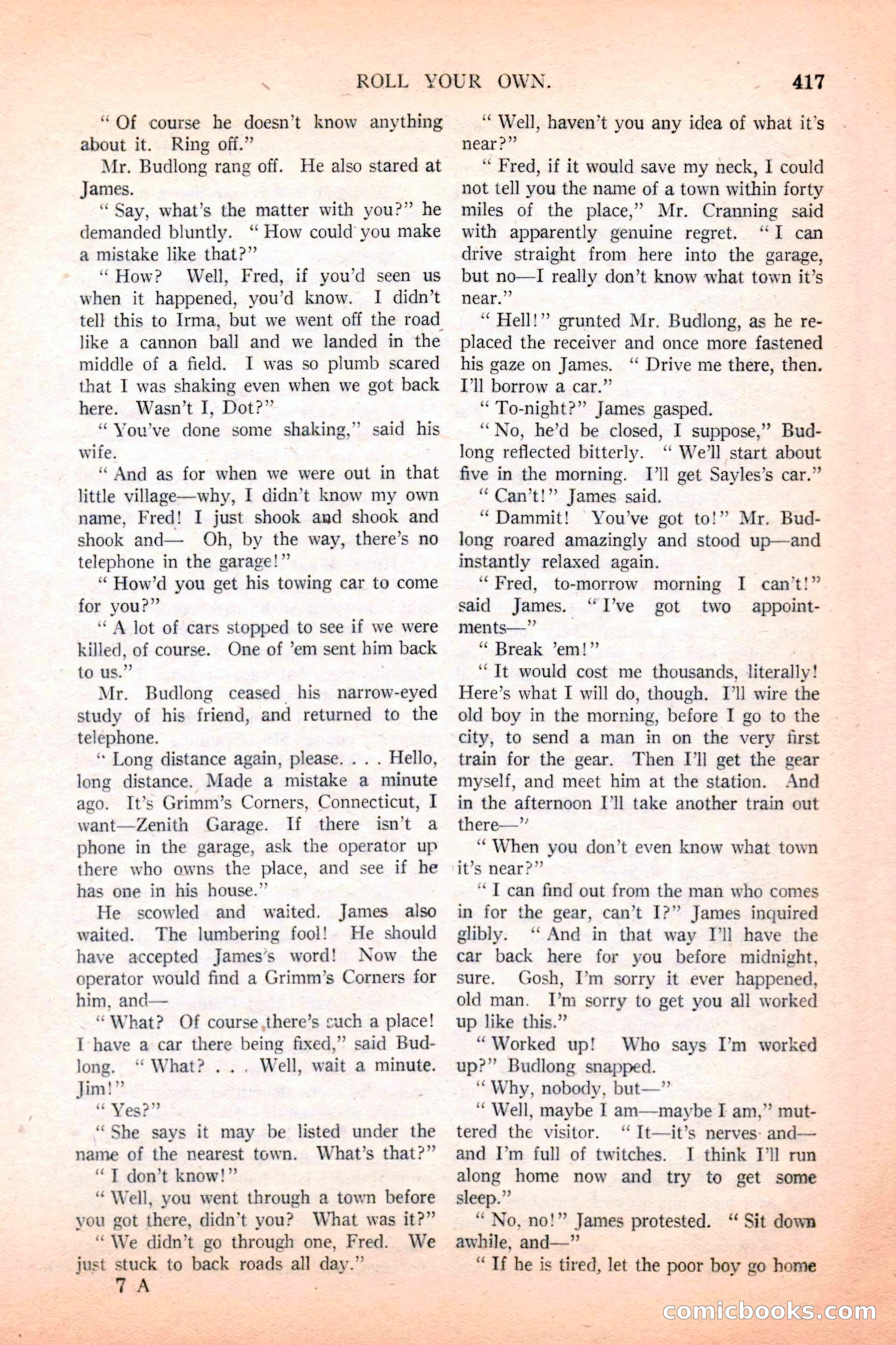 Argosy All-Story Weekly, December 4, 1926 — page 107 of 184