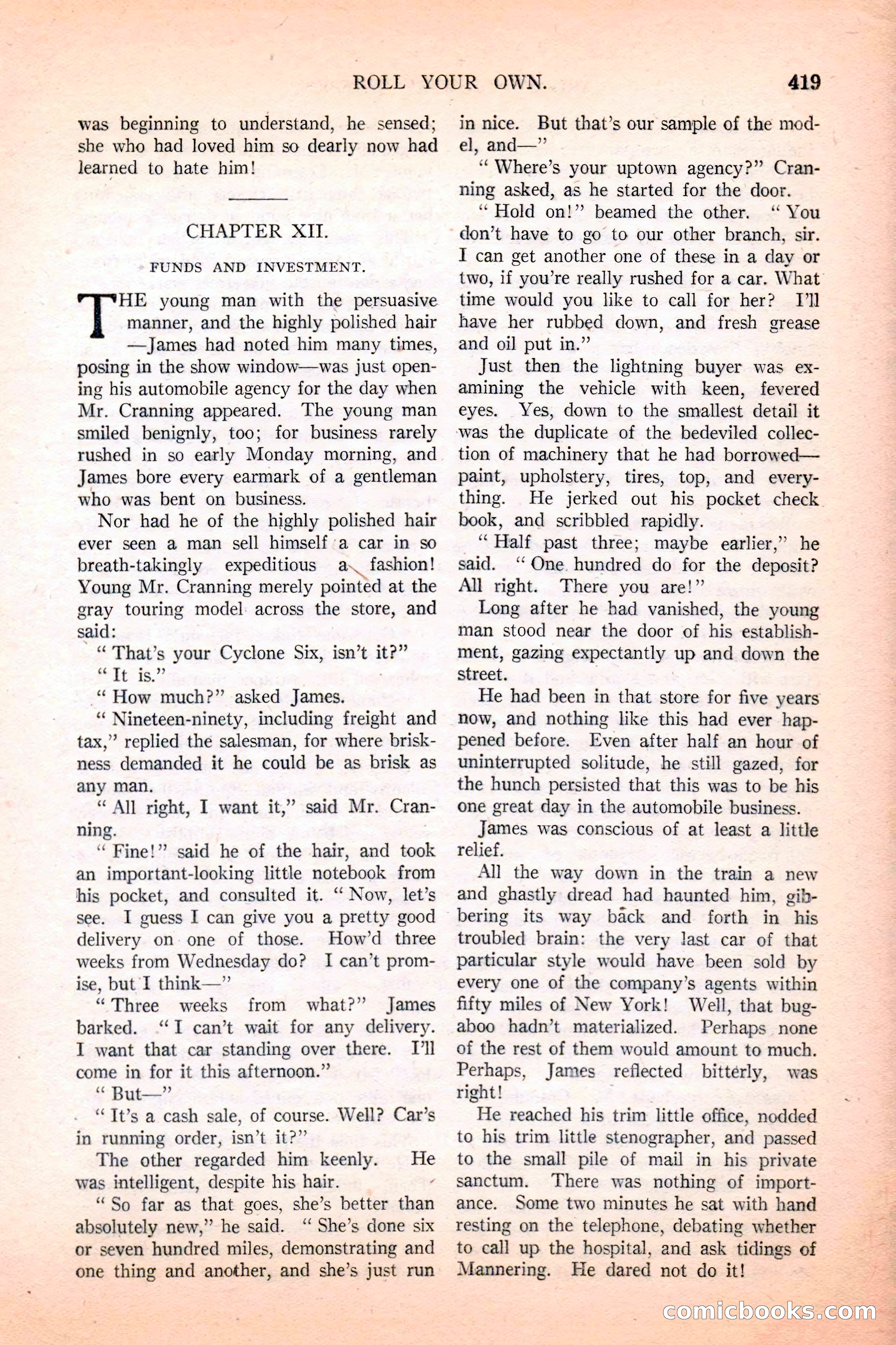Argosy All-Story Weekly, December 4, 1926 — page 109 of 184