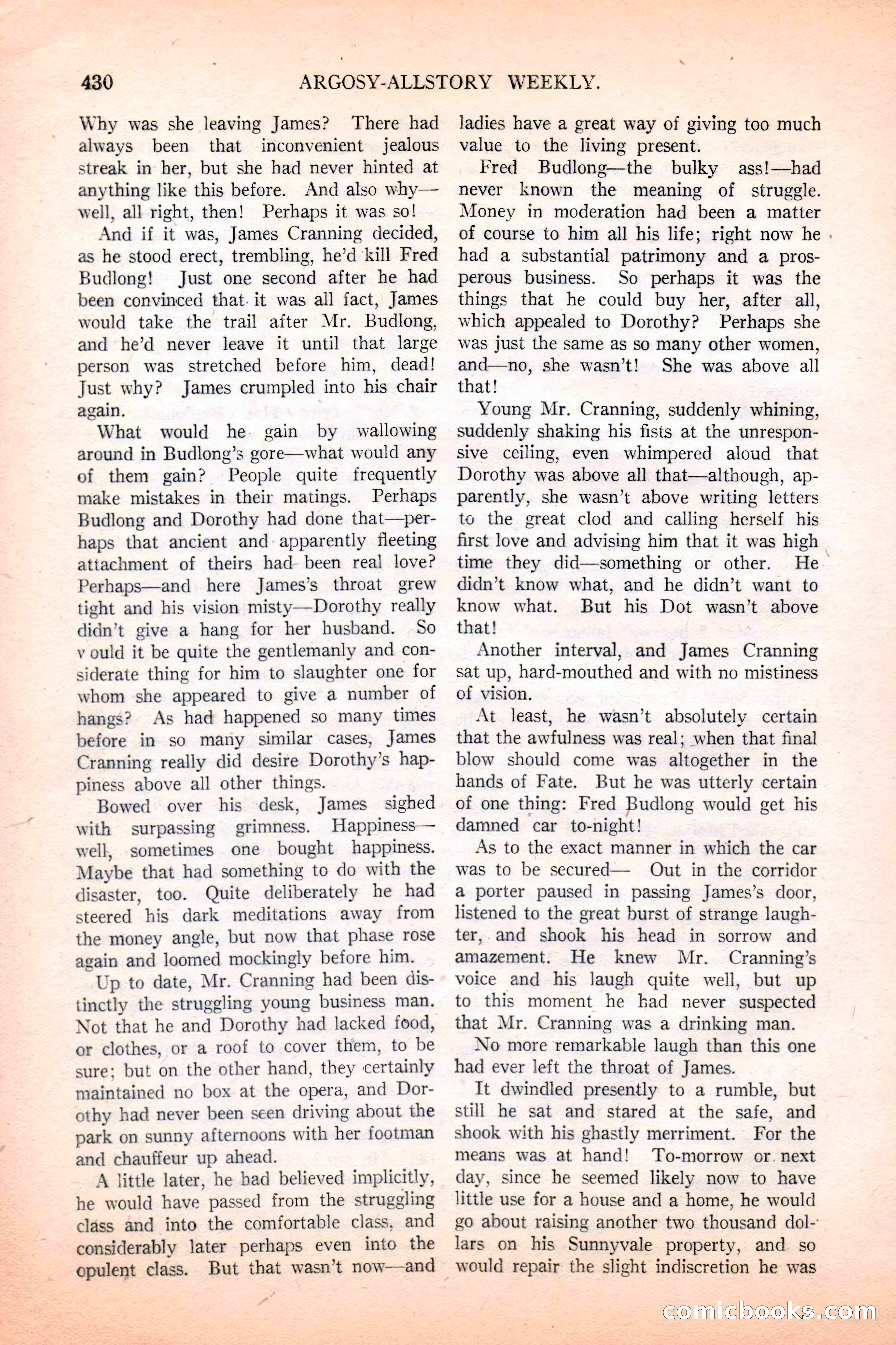 Argosy All-Story Weekly, December 4, 1926 — page 120 of 184
