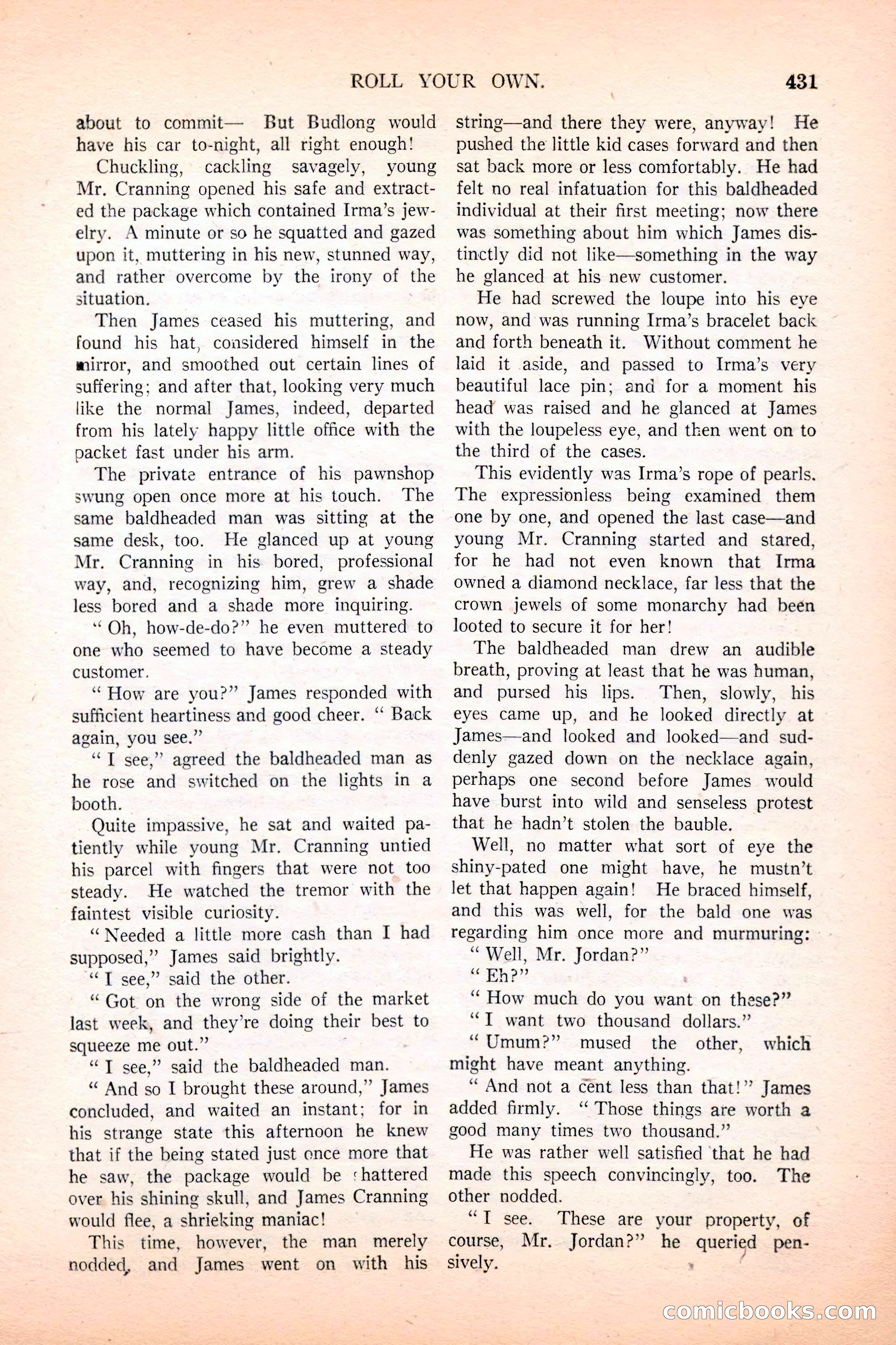 Argosy All-Story Weekly, December 4, 1926 — page 121 of 184