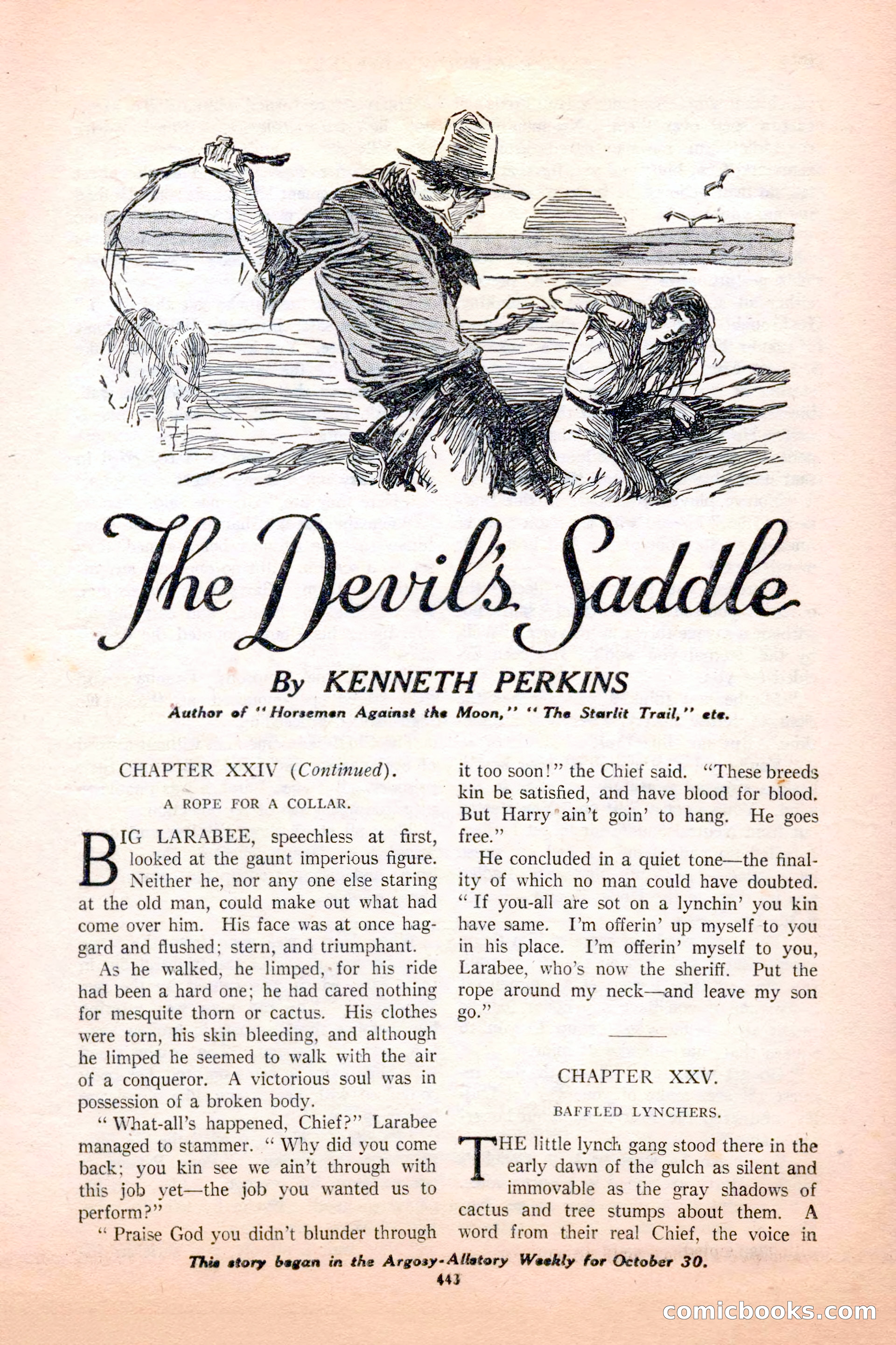 Argosy All-Story Weekly, December 4, 1926 — page 133 of 184