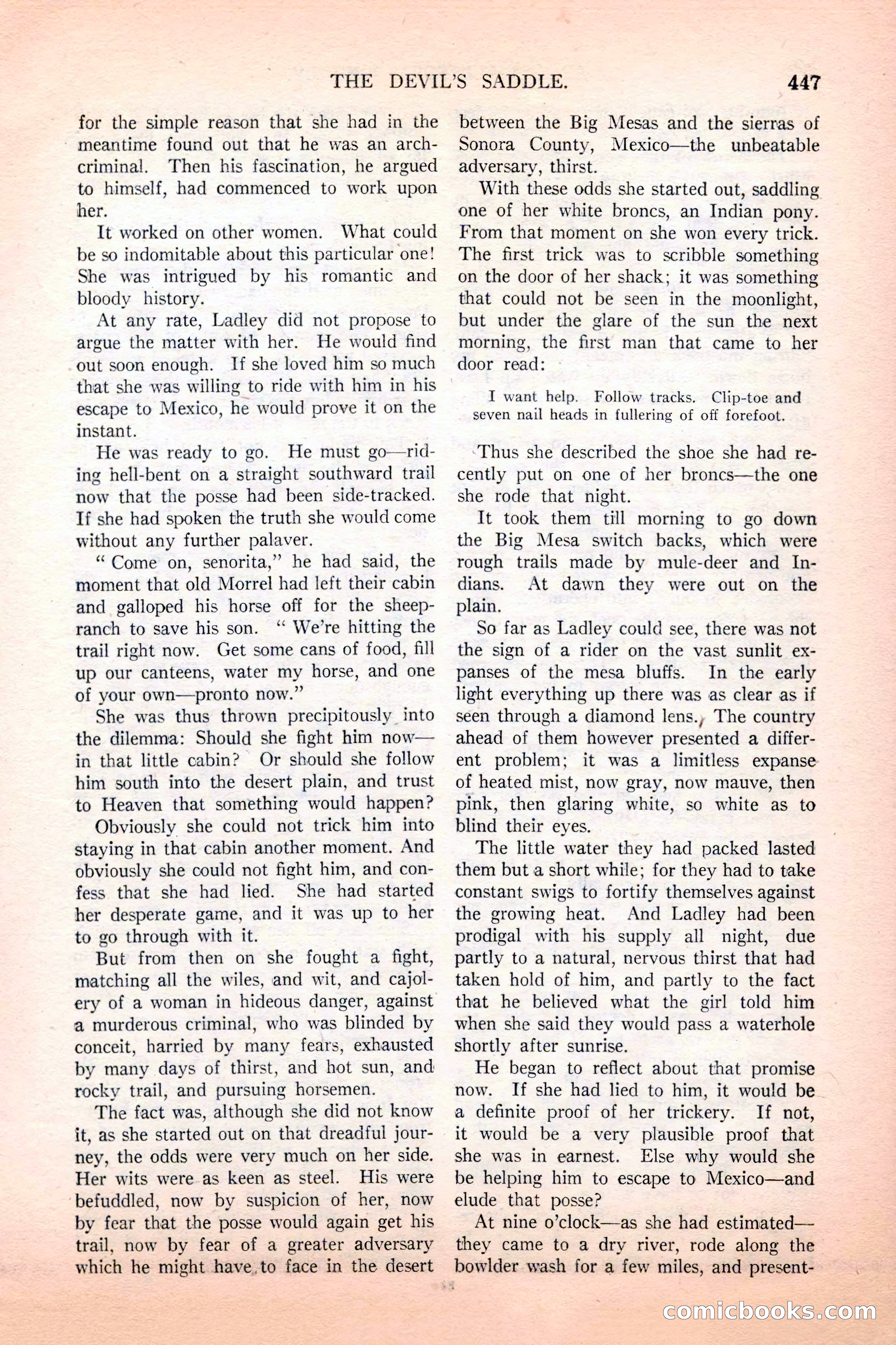 Argosy All-Story Weekly, December 4, 1926 — page 137 of 184