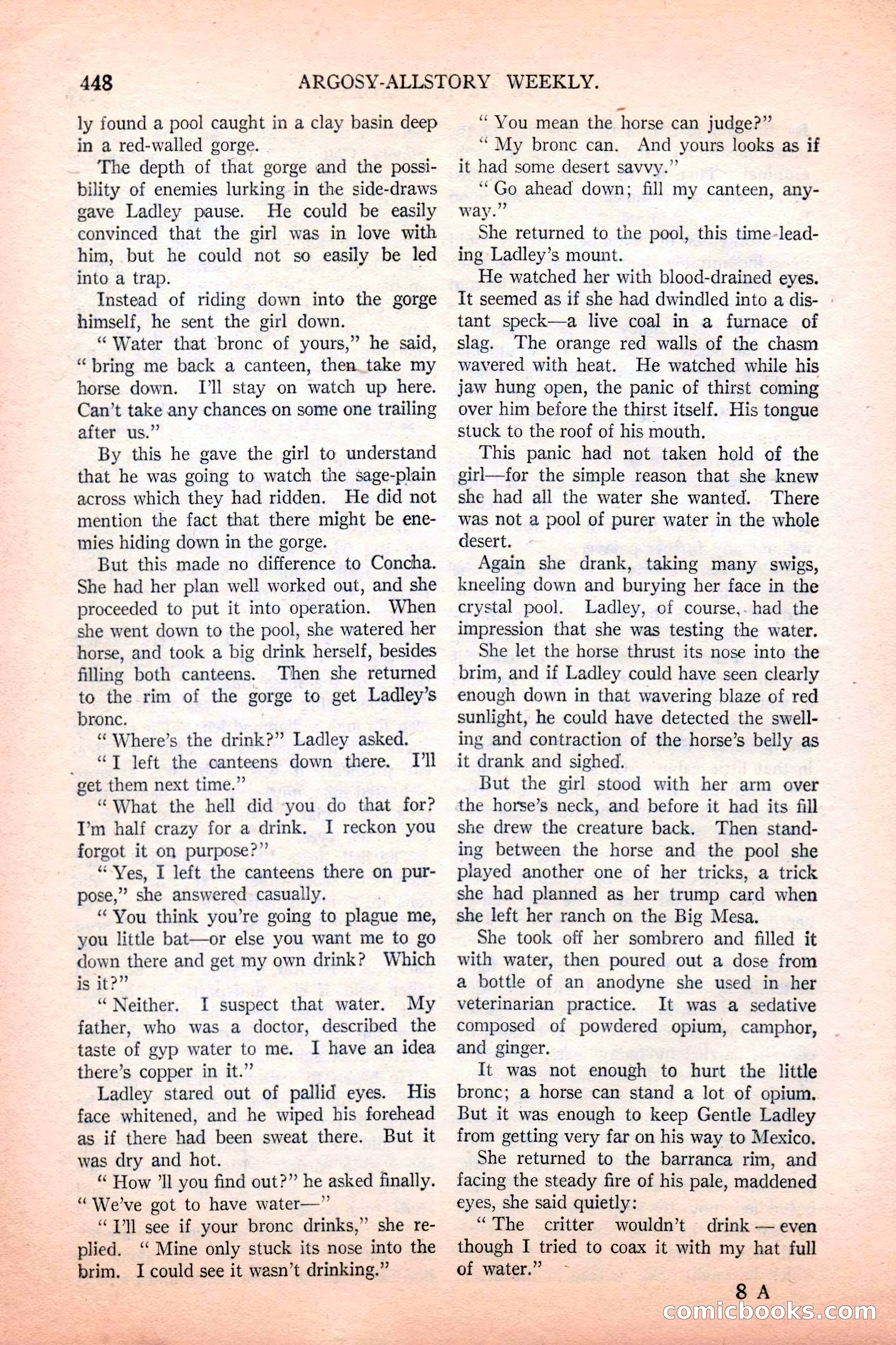 Argosy All-Story Weekly, December 4, 1926 — page 138 of 184