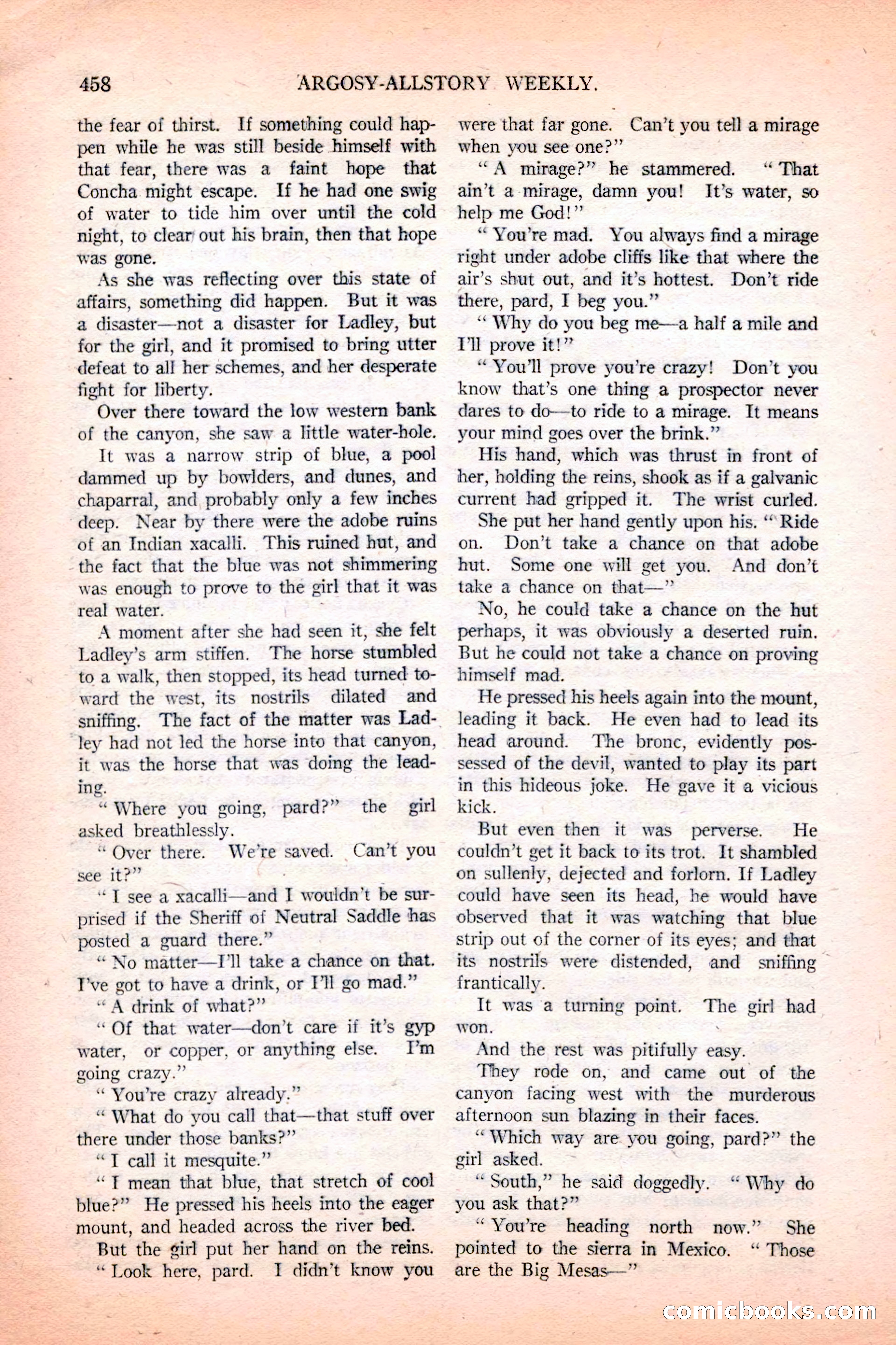 Argosy All-Story Weekly, December 4, 1926 — page 148 of 184