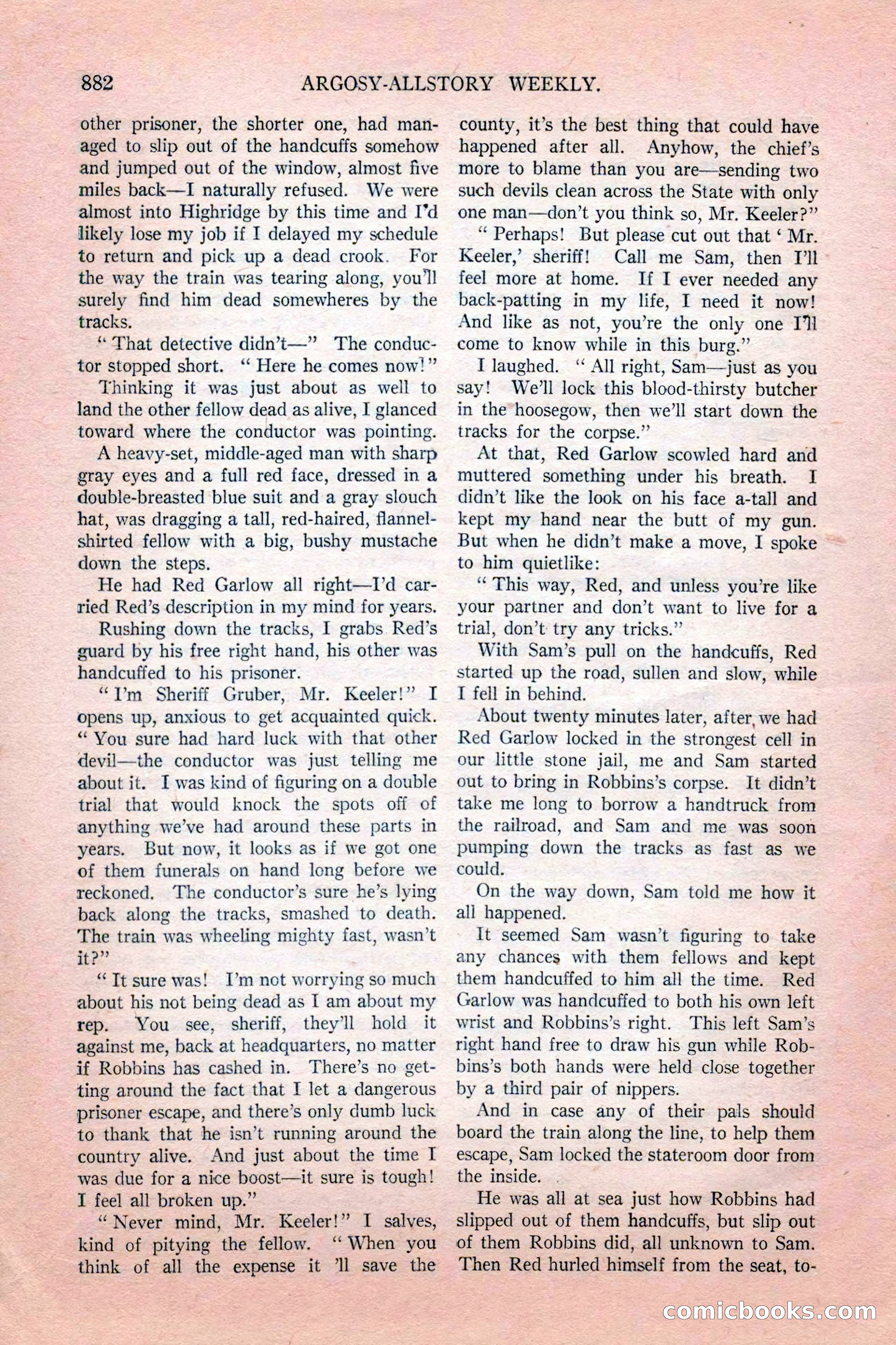 Argosy All-Story Weekly, February 18, 1928 — page 84 of 164