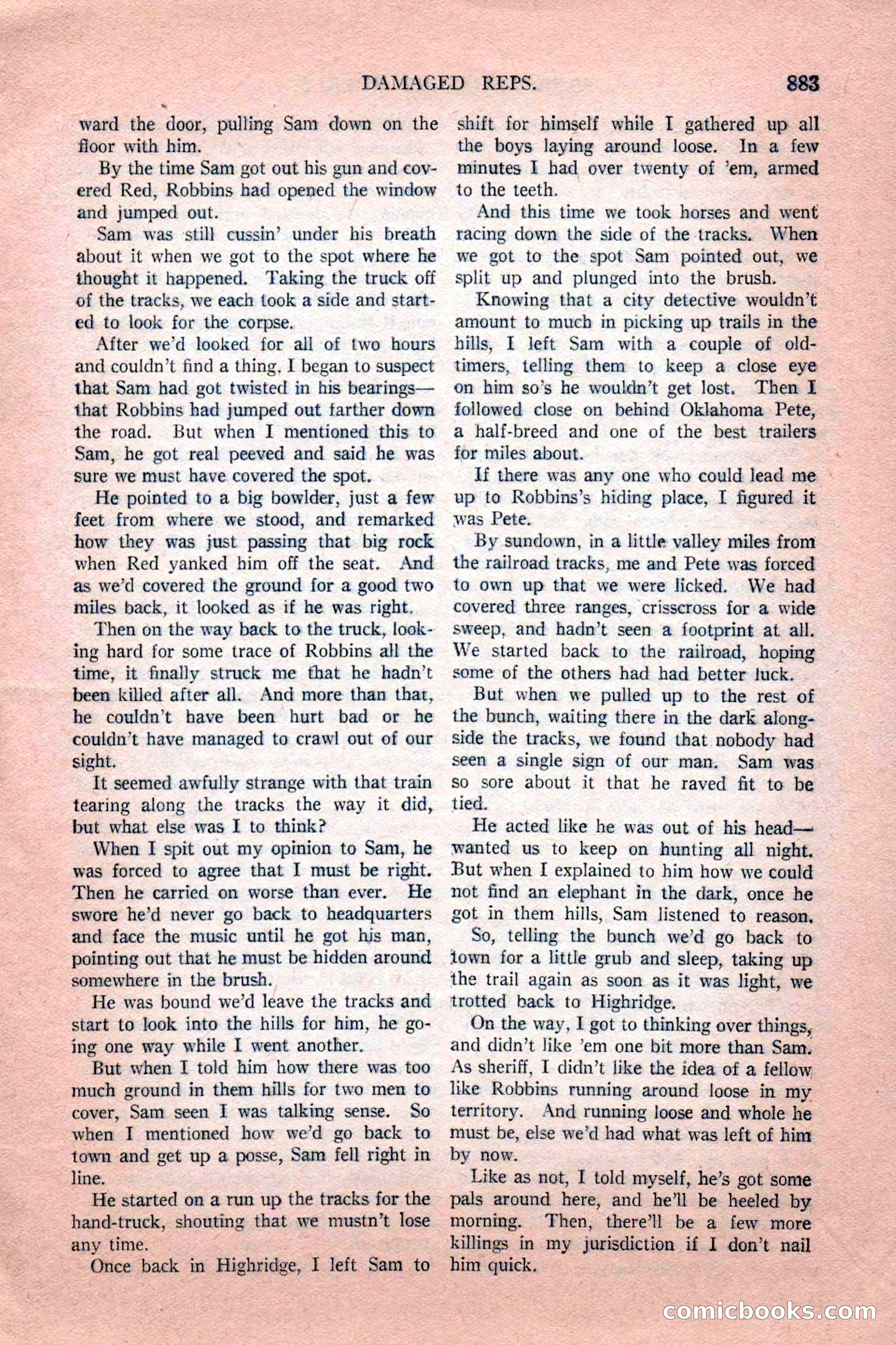 Argosy All-Story Weekly, February 18, 1928 — page 85 of 164