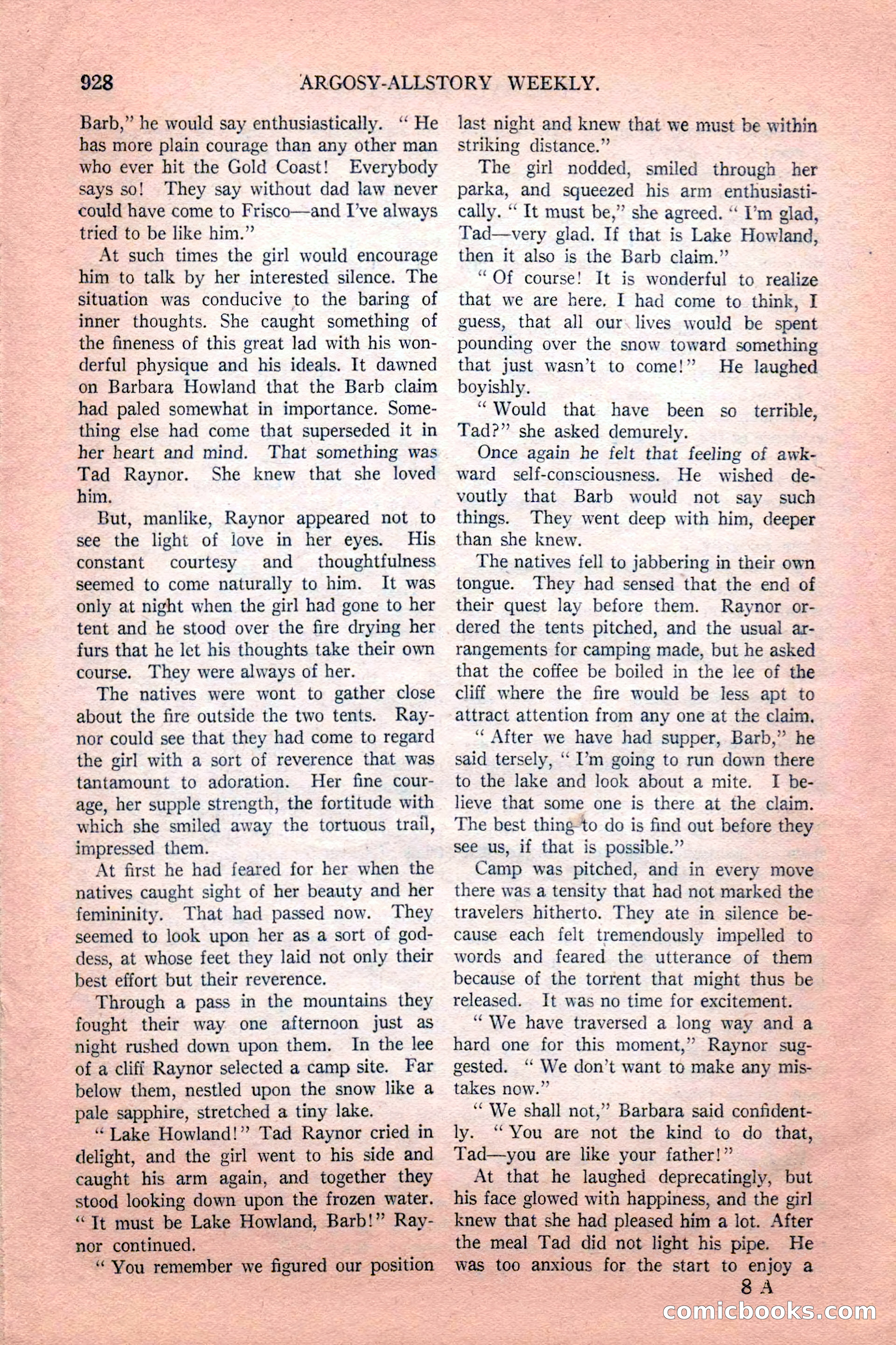 Argosy All-Story Weekly, February 18, 1928 — page 130 of 164